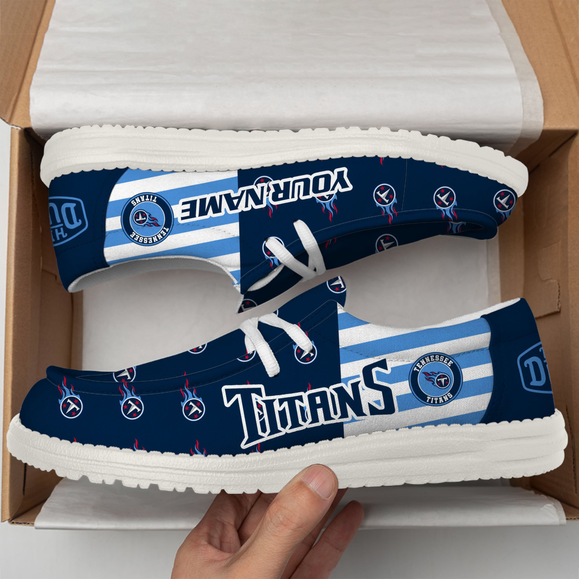 footwearelitetennessee titans custom name hey dude shoes 6nyai