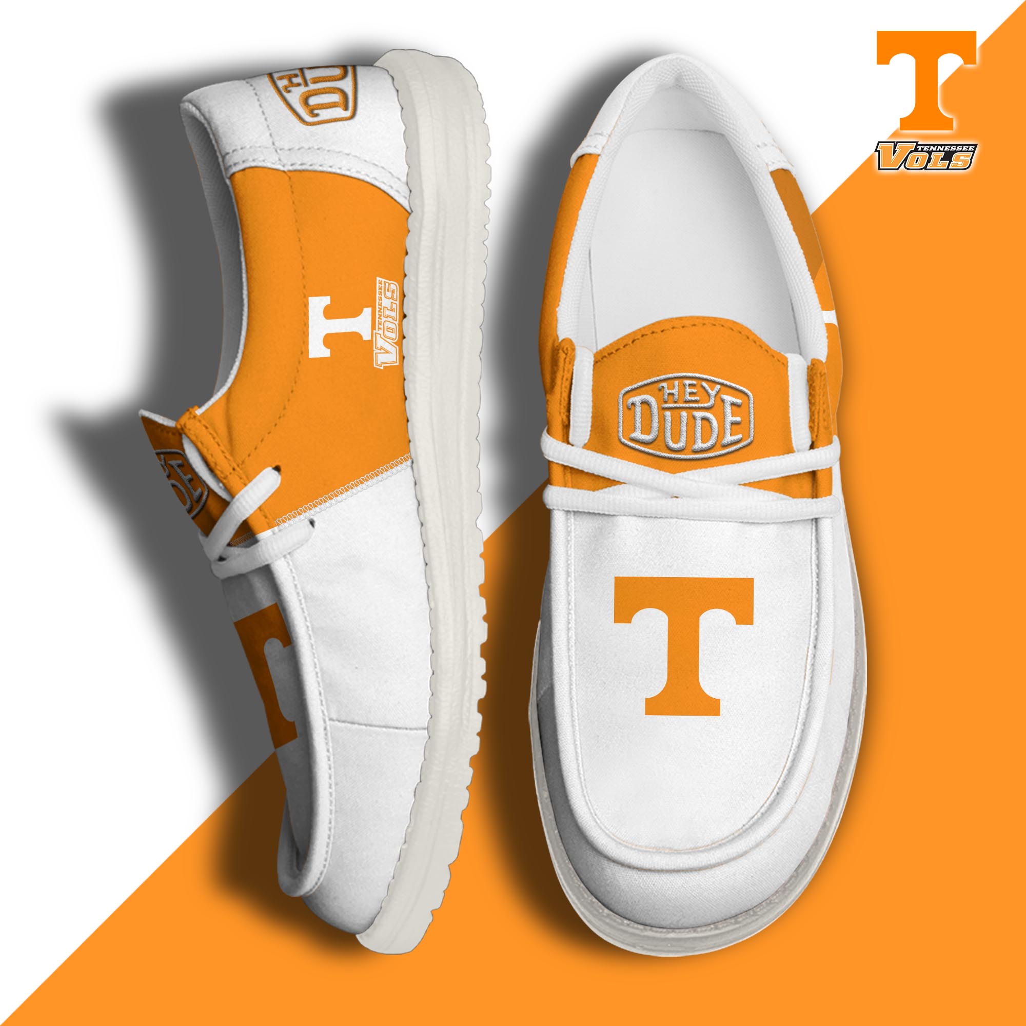 footwearelitetennessee volunteers custom name hey dude shoes 8dejl