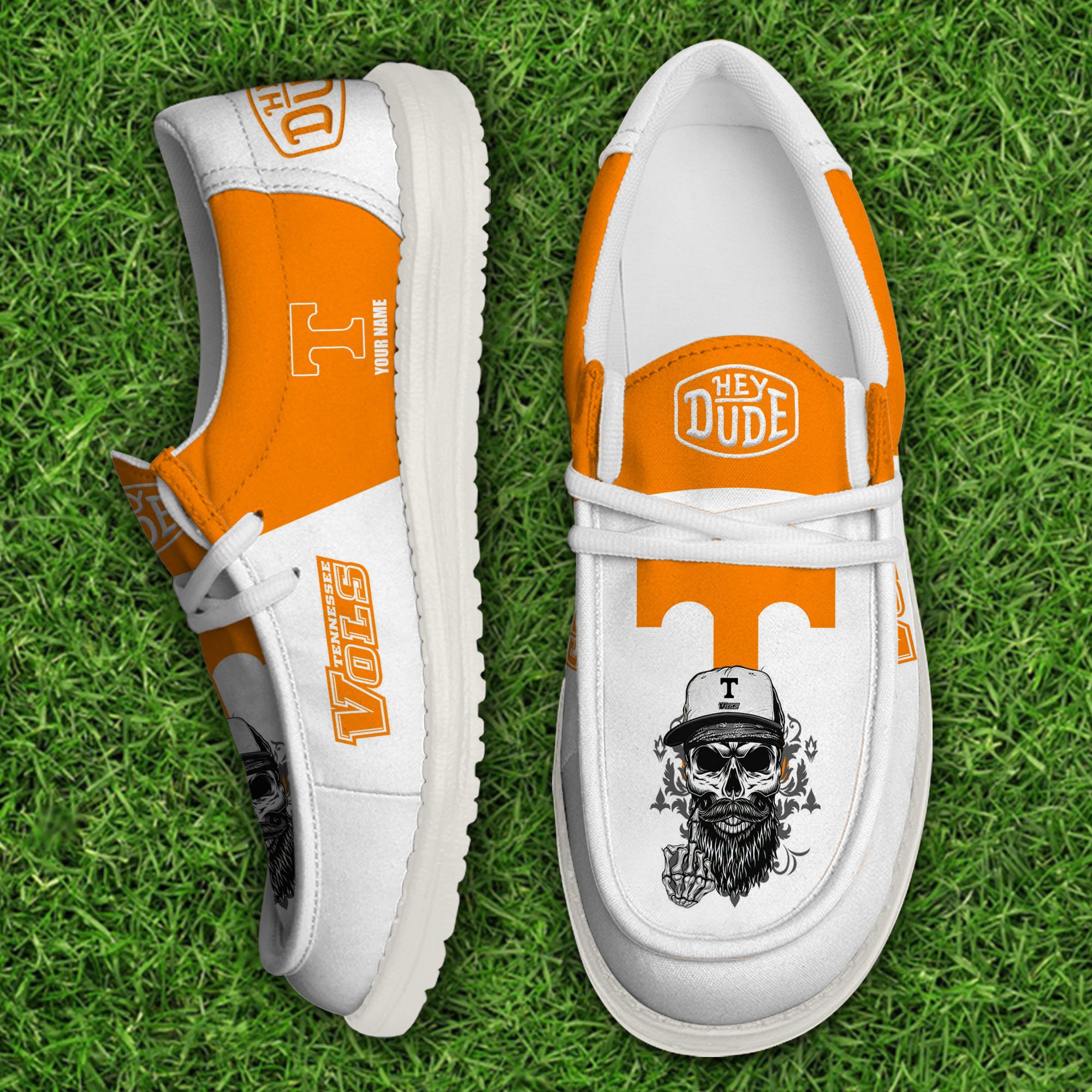 footwearelitetennessee volunteers custom name hey dude shoes c372r