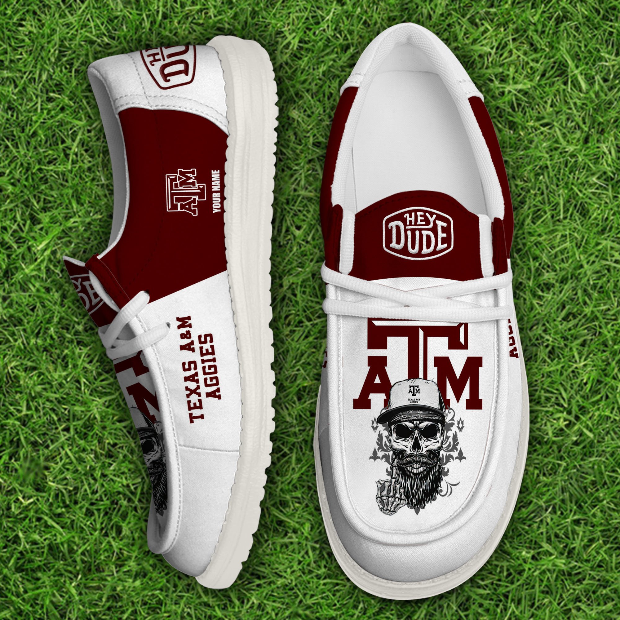 footwearelitetexas am aggies custom name hey dude shoes 6bxcu