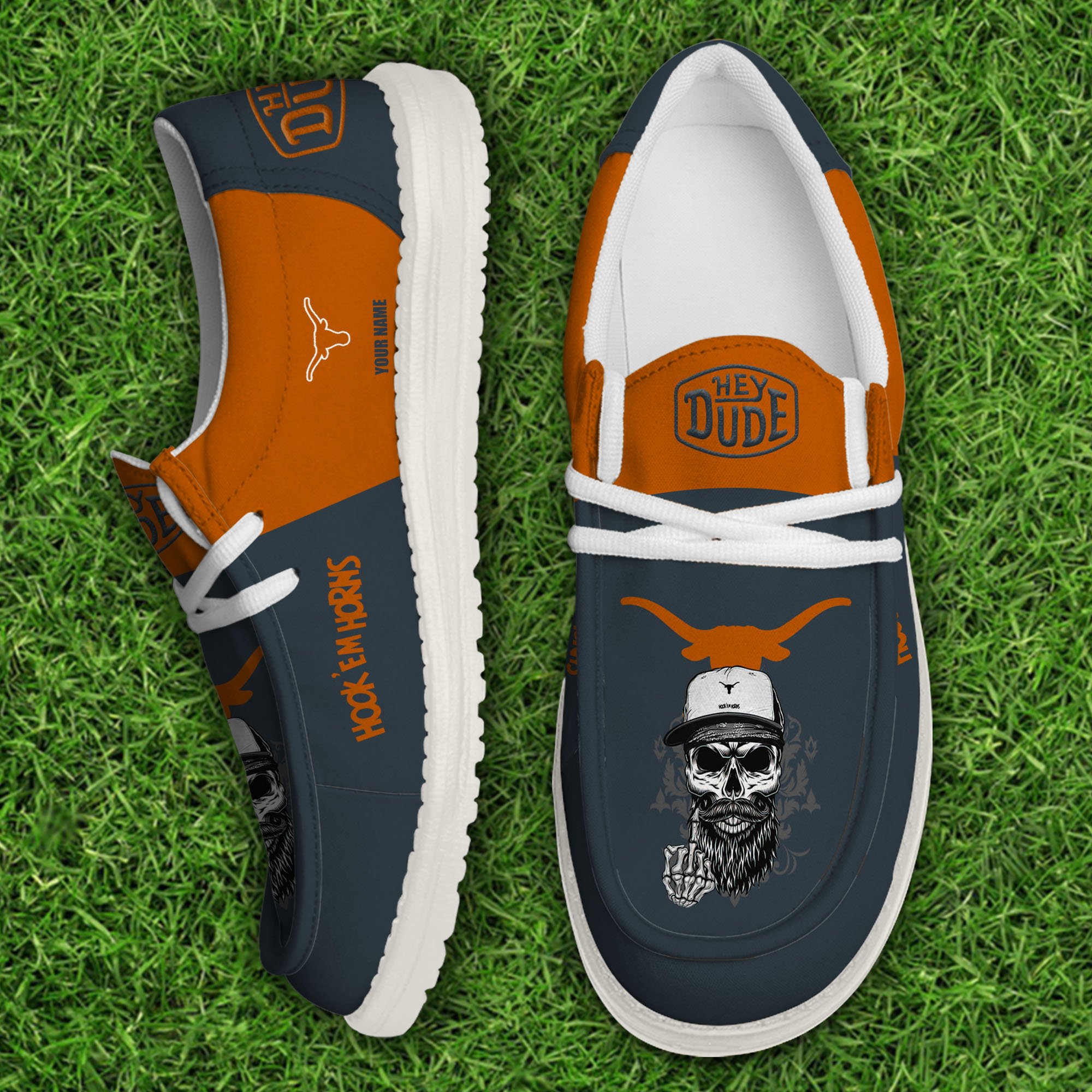 footwearelitetexas longhorns custom name hey dude shoes lcibt