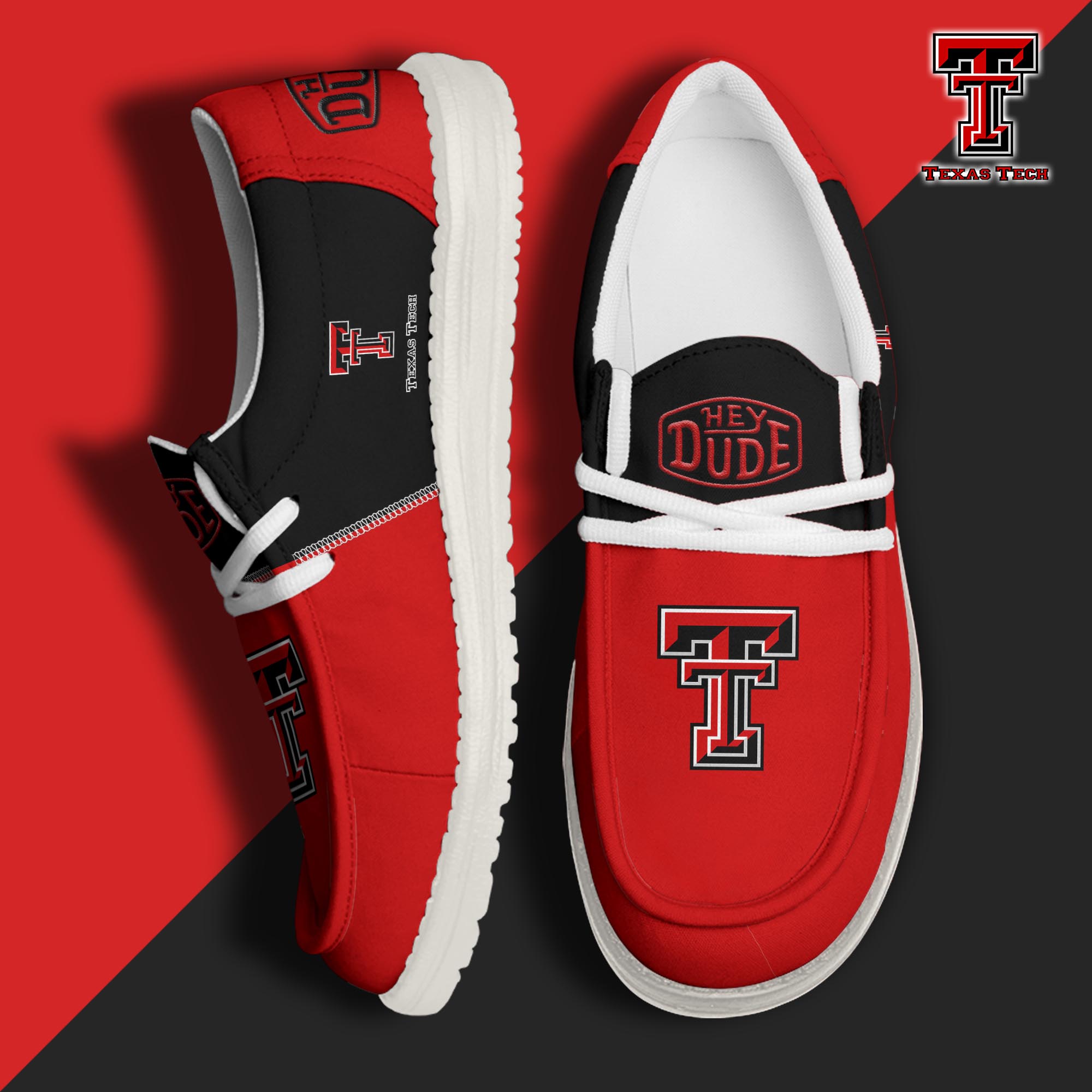 footwearelitetexas tech red raiders custom name hey dude shoes idvnt