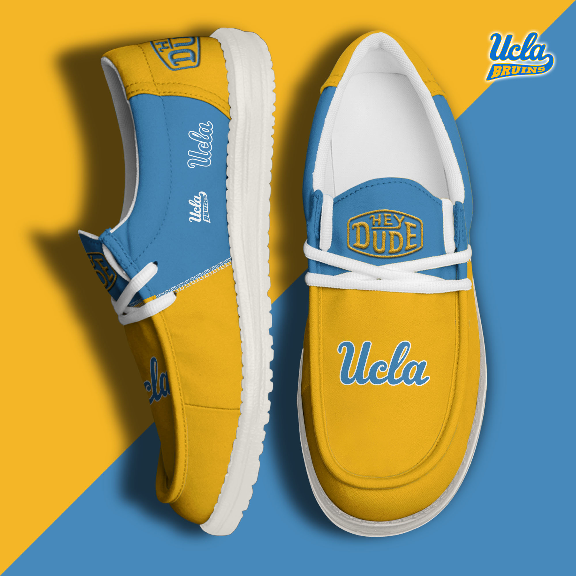 footweareliteucla bruins custom name hey dude shoes fuyr5