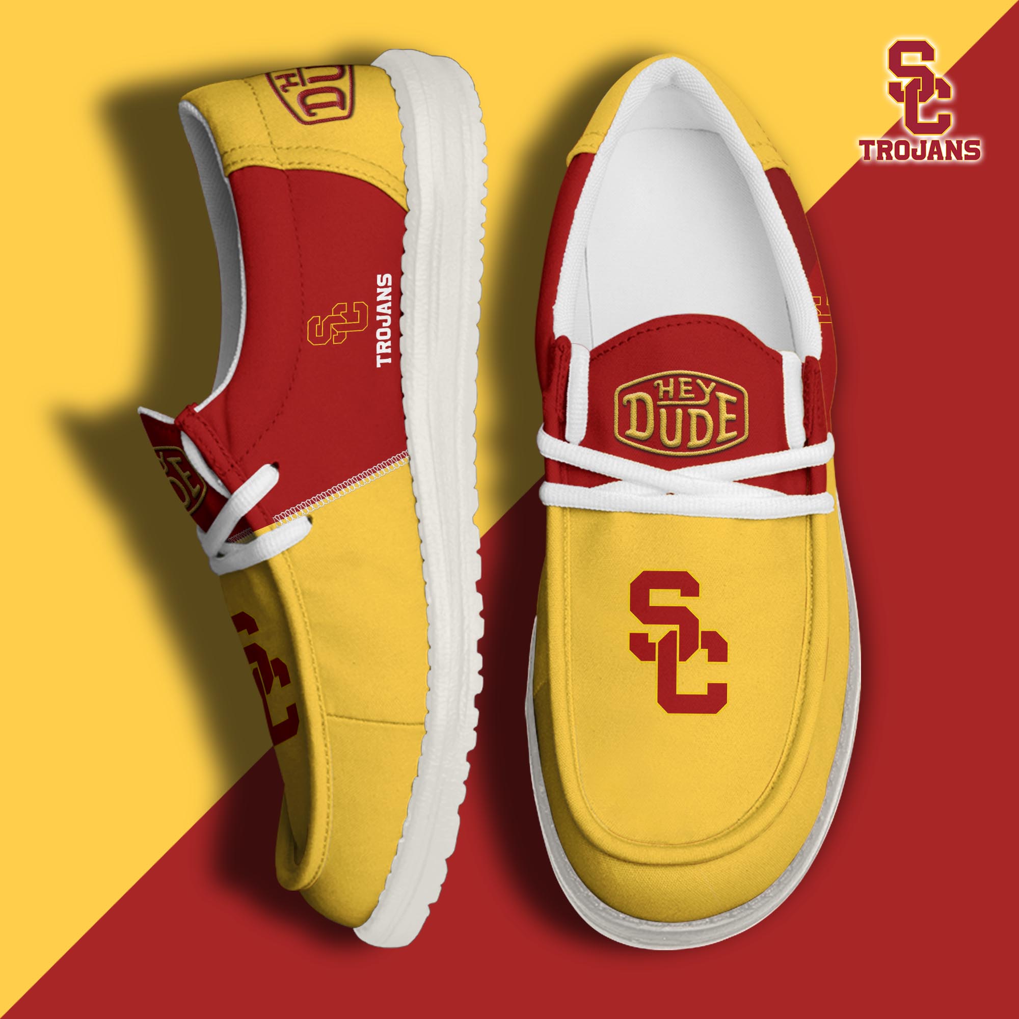 footweareliteusc trojans custom name hey dude shoes t0pnw