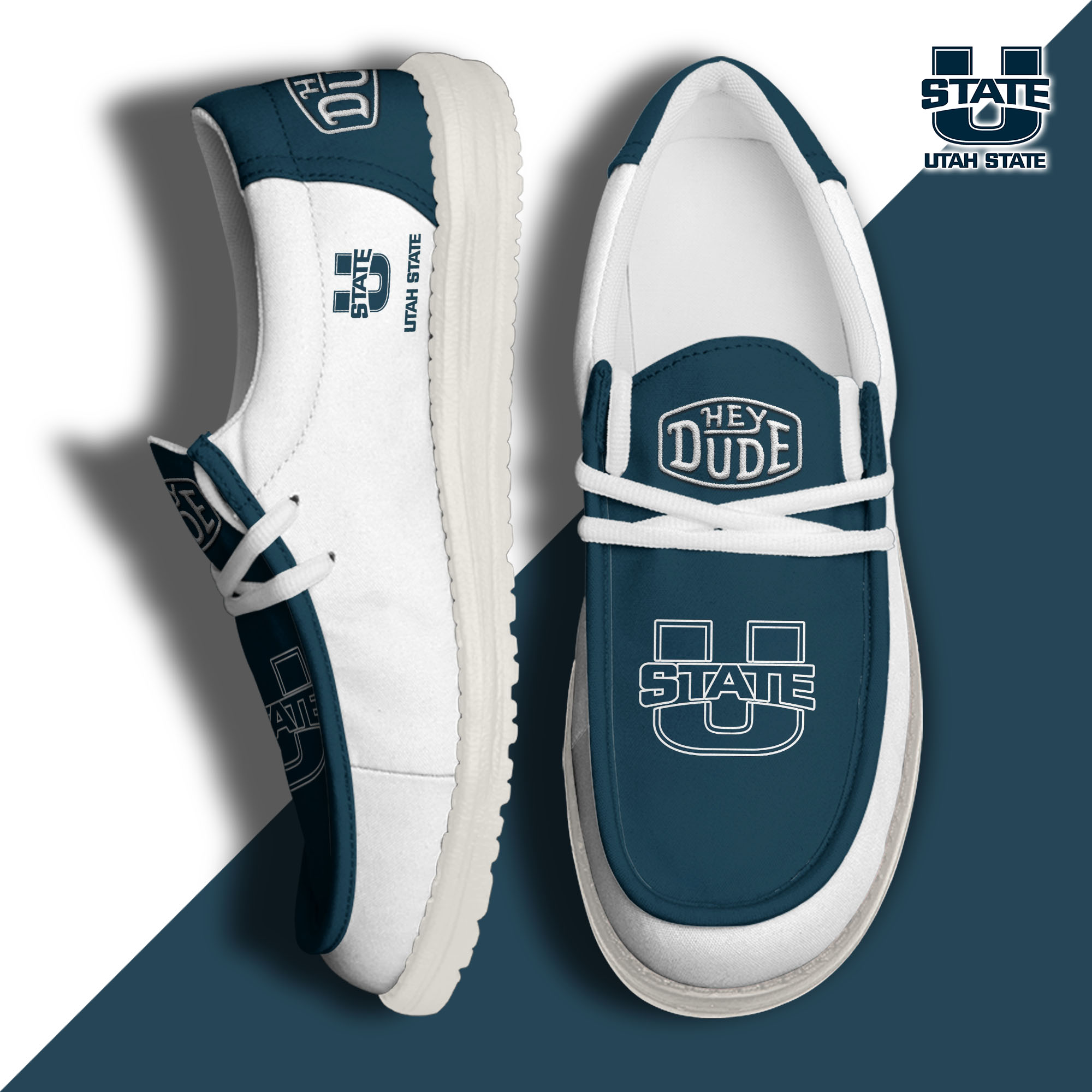 footweareliteutah state aggies custom name hey dude shoes hgokz