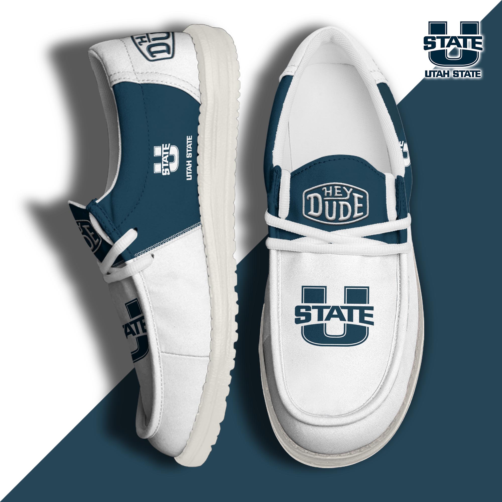 footweareliteutah state aggies custom name hey dude shoes irzpl