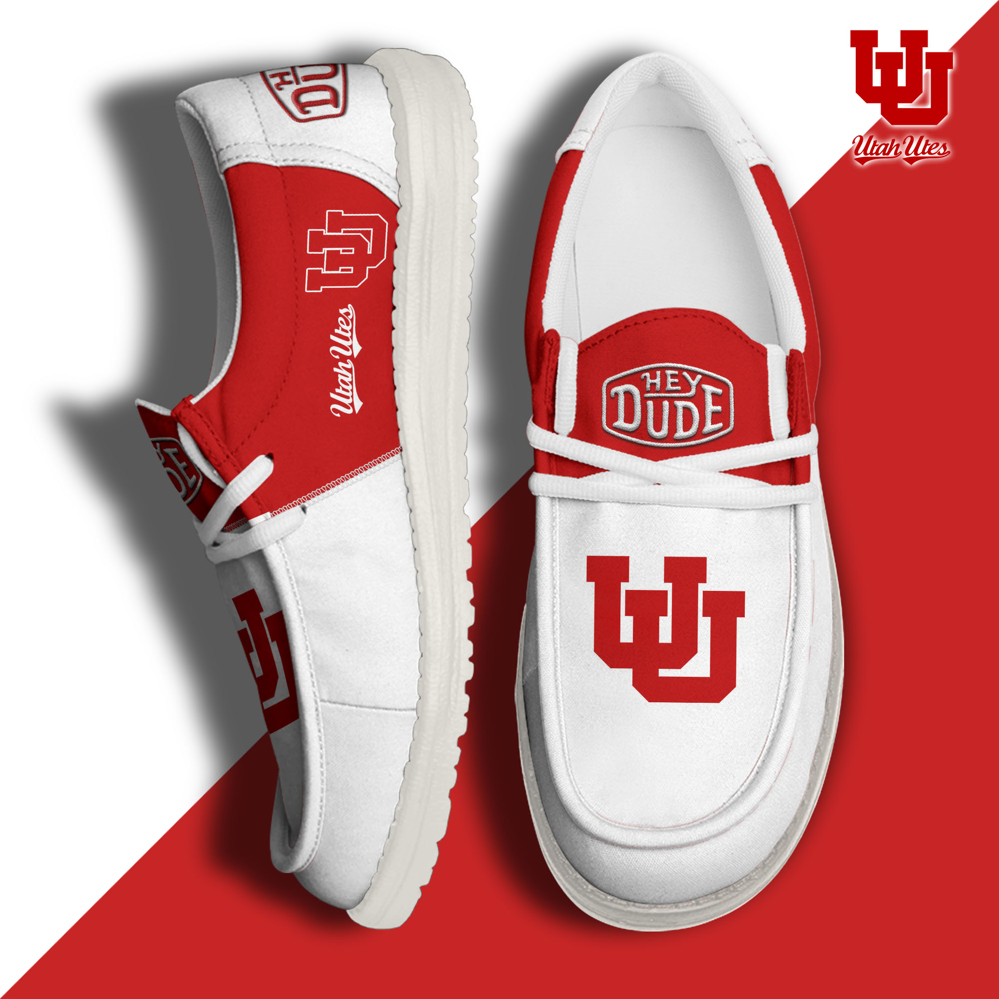 footweareliteutah utes custom name hey dude shoes dohnv