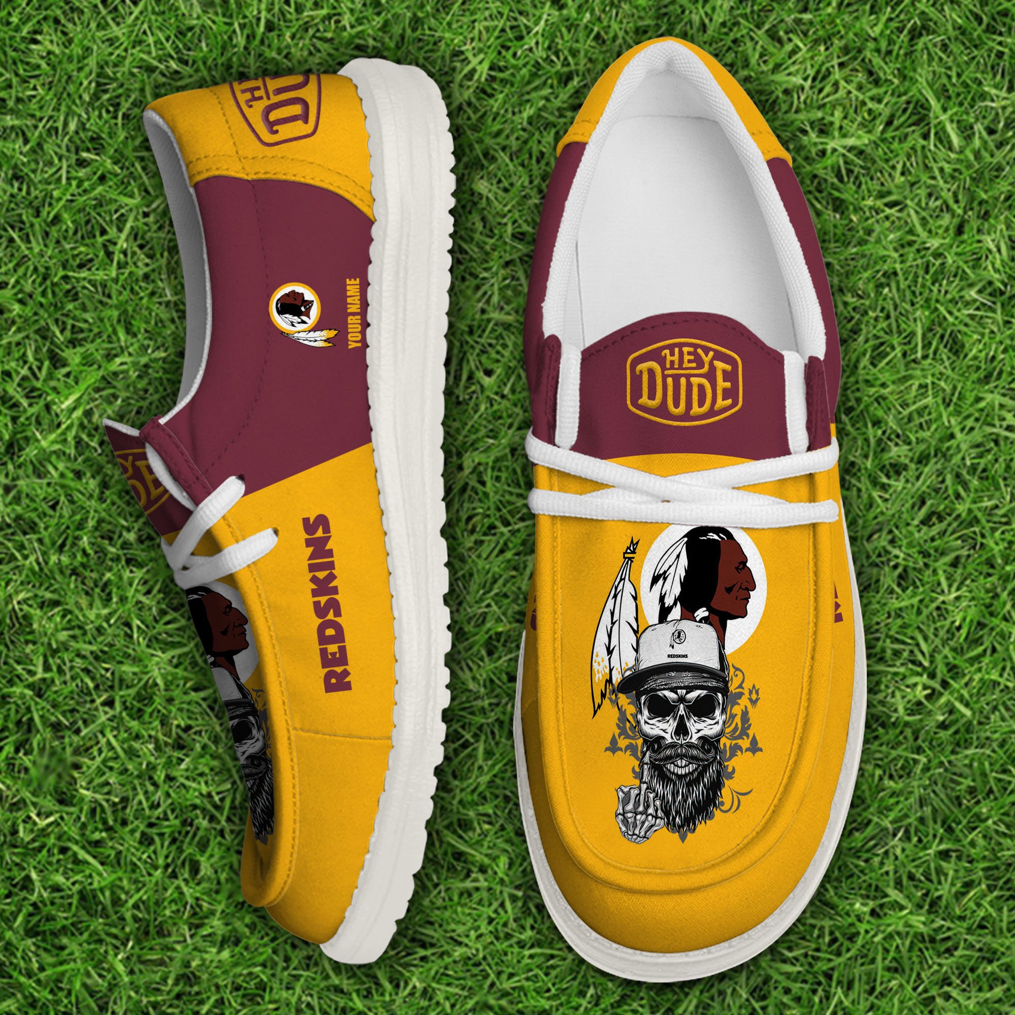 footwearelitewashington redskins custom name hey dude shoes gpkcf