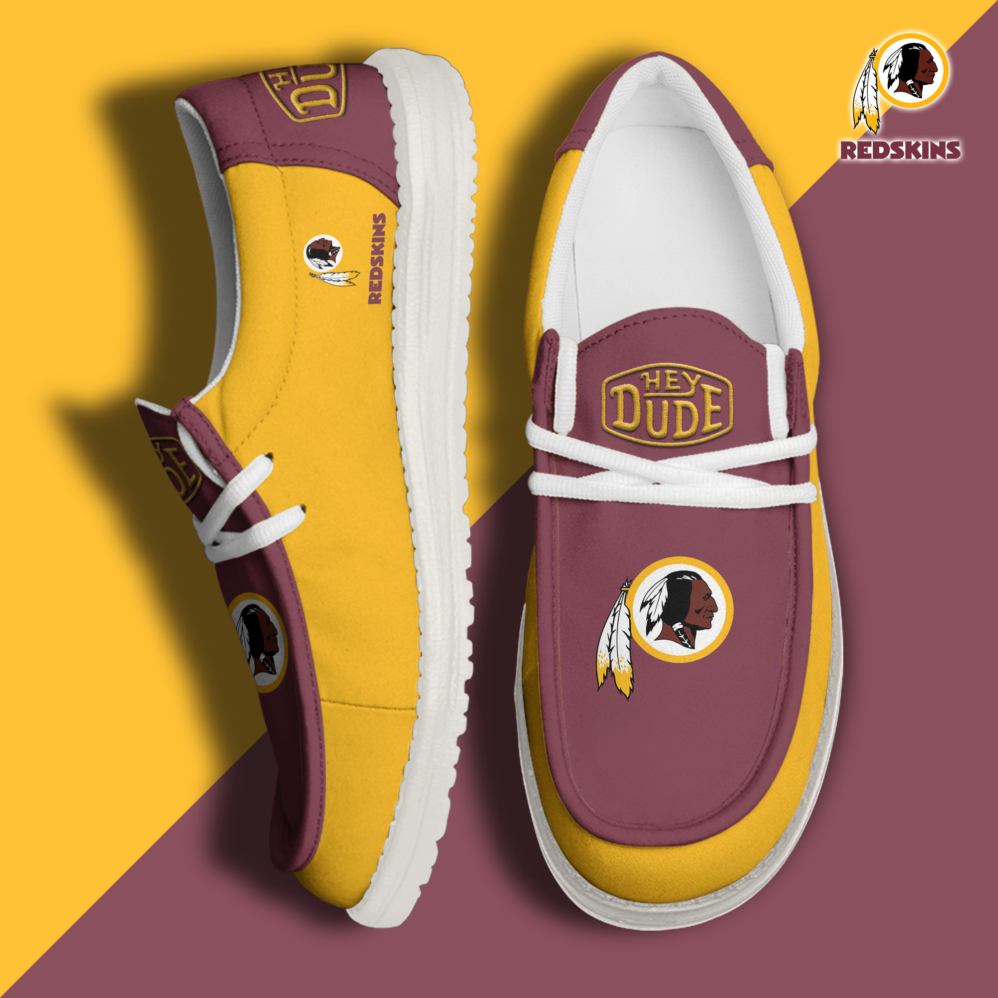 footwearelitewashington redskins custom name hey dude shoes yrucf