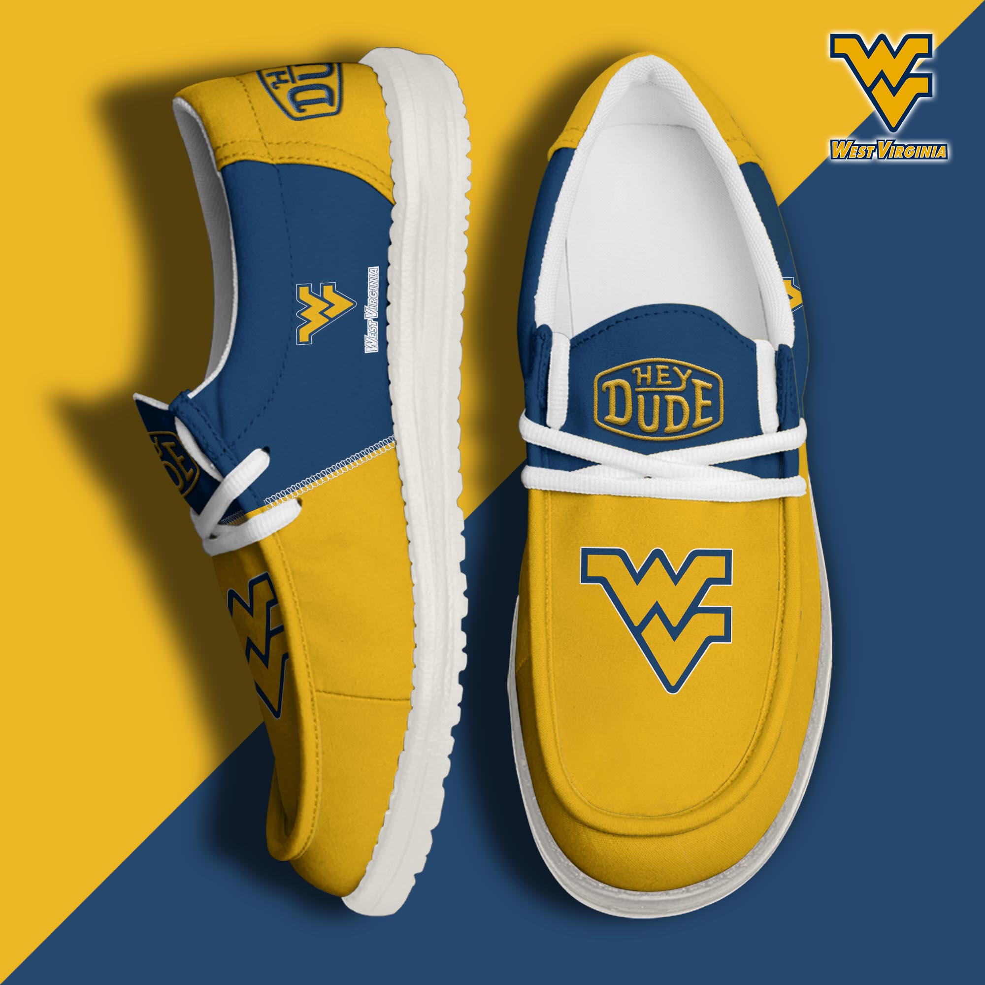 footwearelitewest virginia mountaineers custom name hey dude shoes i65wg