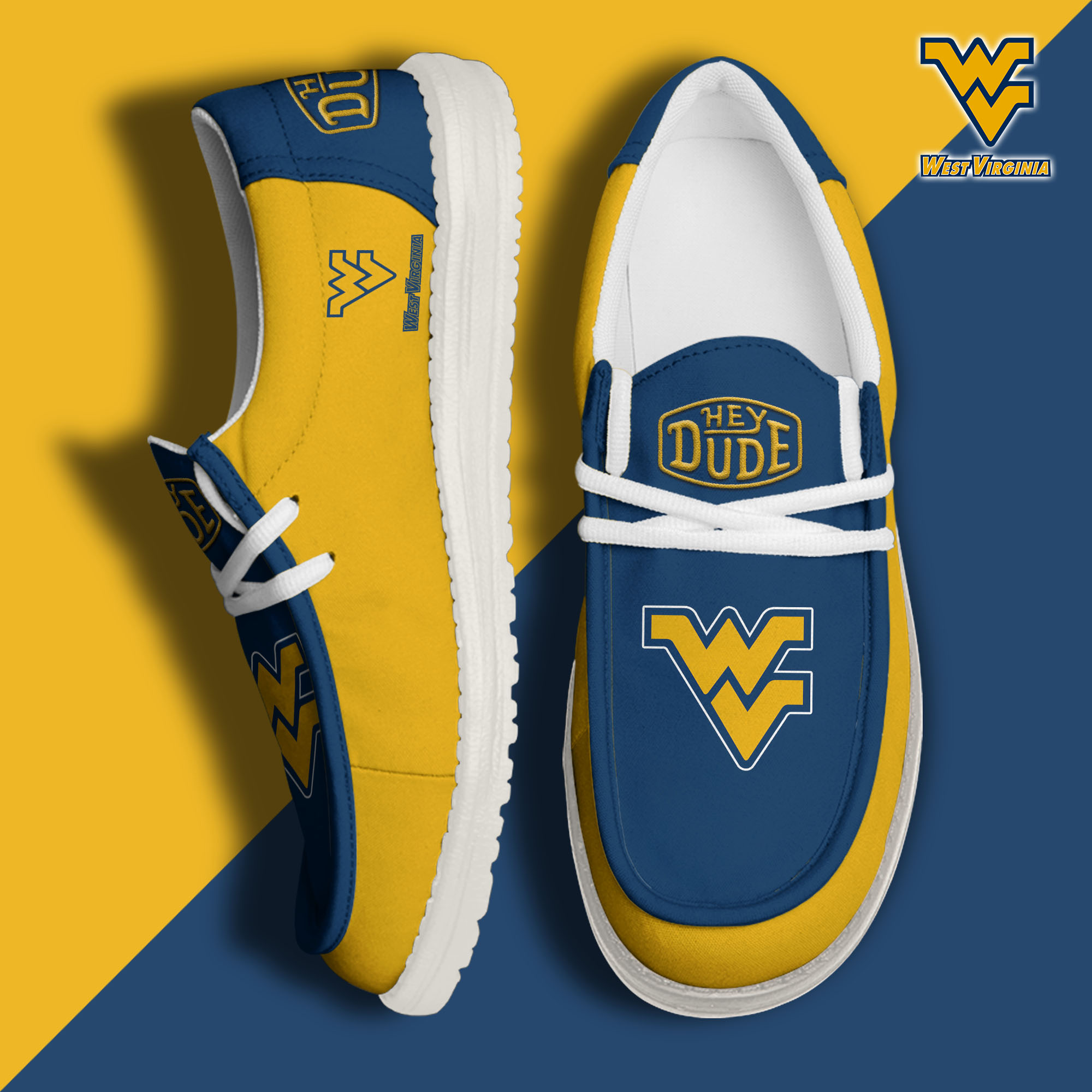 footwearelitewest virginia mountaineers custom name hey dude shoes zhlqo