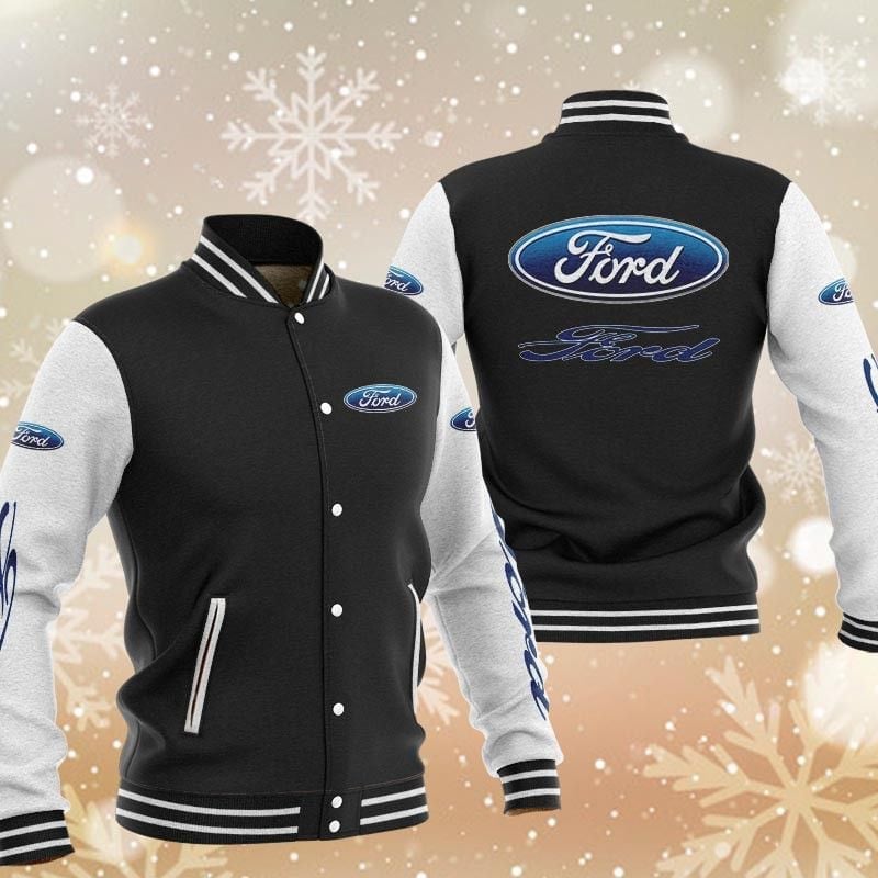 ford brand logo baseball varsity jacket baseball jacket all over print xfndh