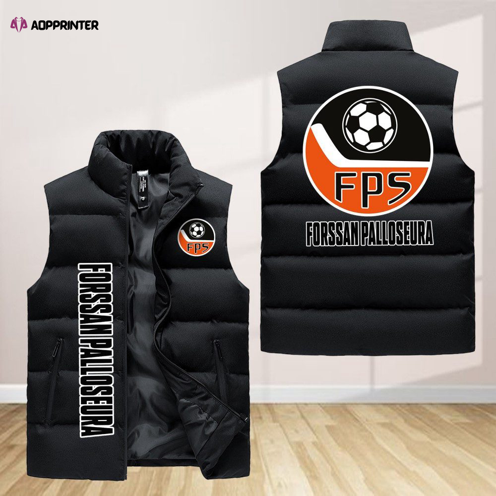 forssan palloseura sleeveless puffer jacket custom for fans gifts