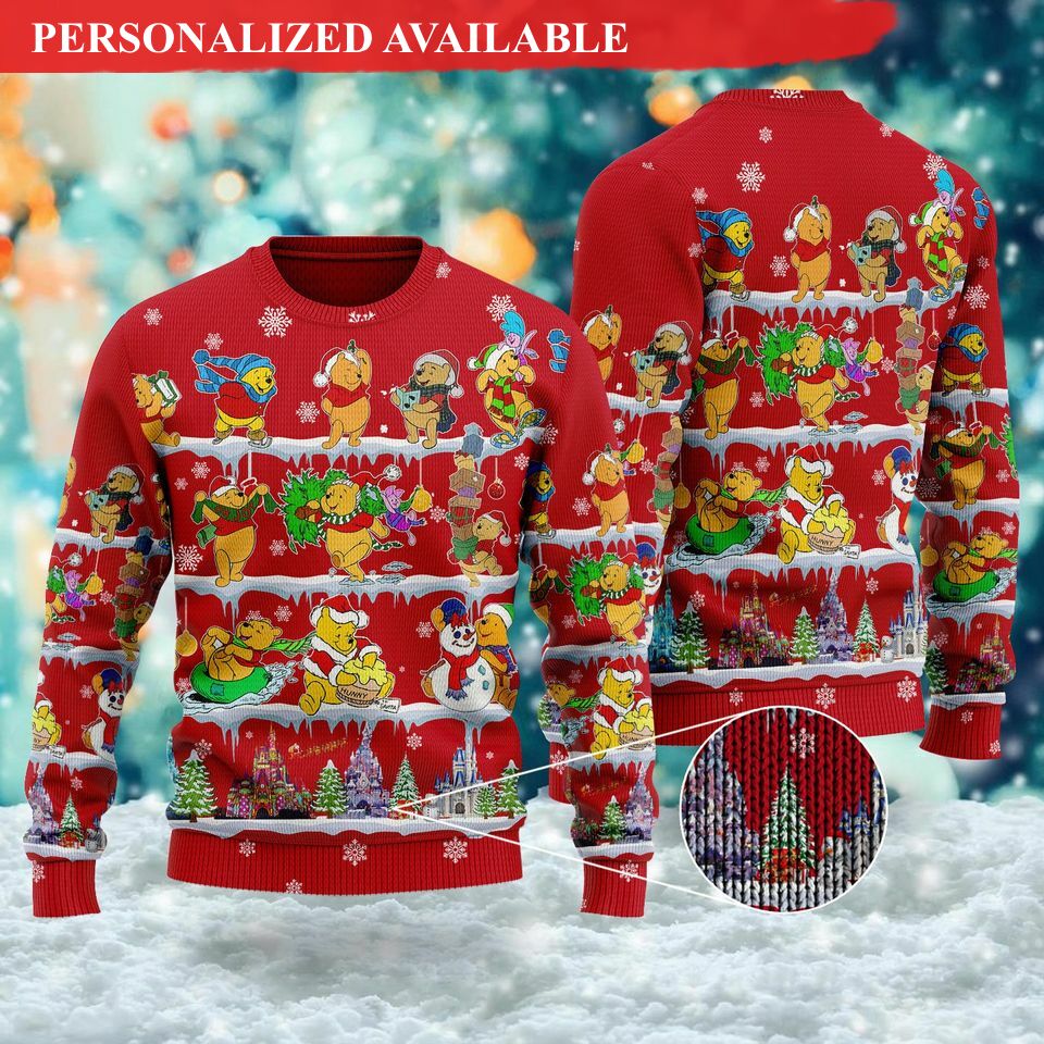 funny bear ugly christmas sweater 4390