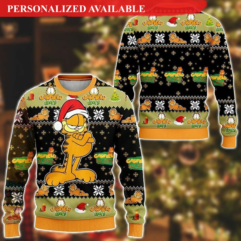 garfield ugly sweater garfield cat ugly sweatshirt christmas gifts 3930