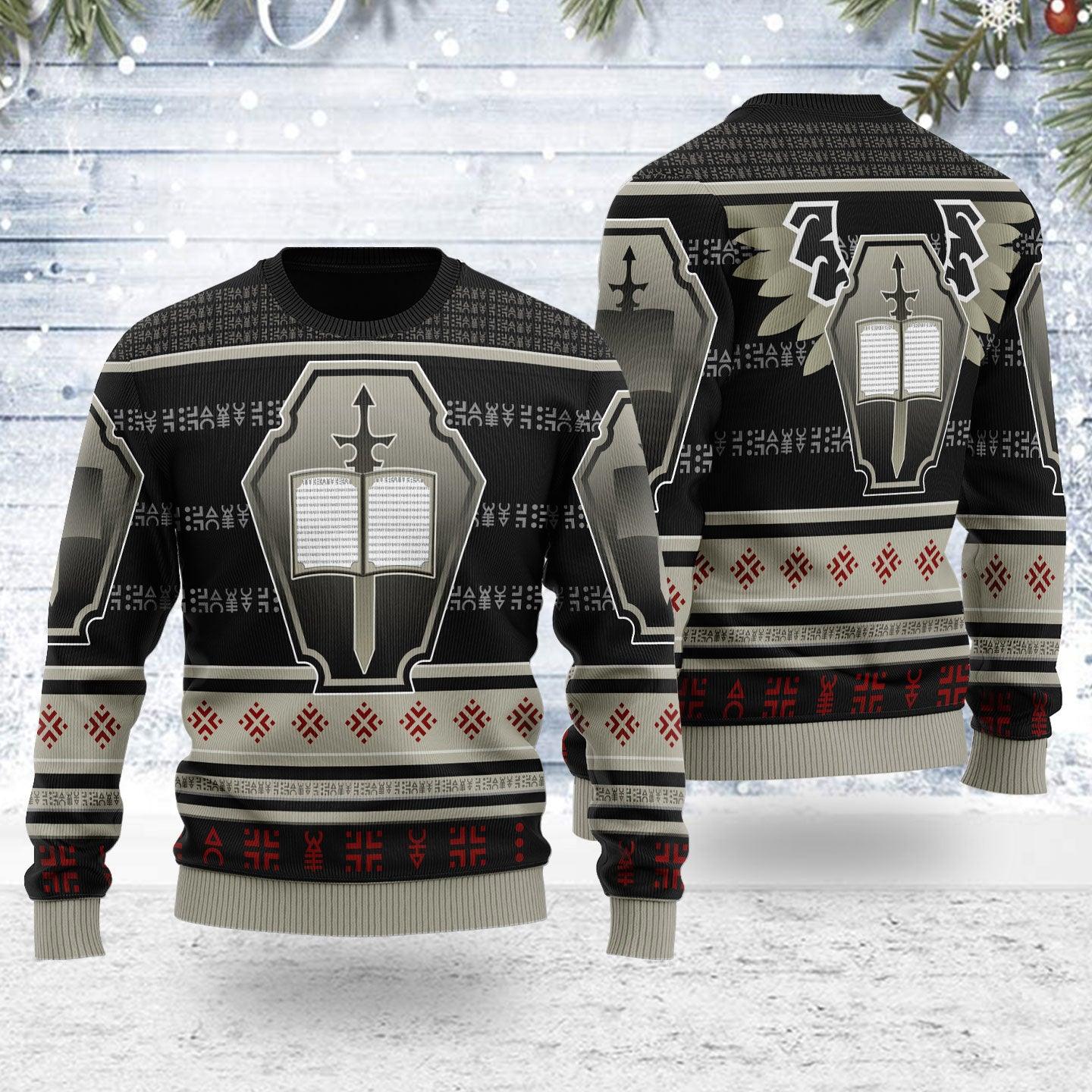 gearhomie grey knights iconic ugly christmas sweater gearhomie com 1