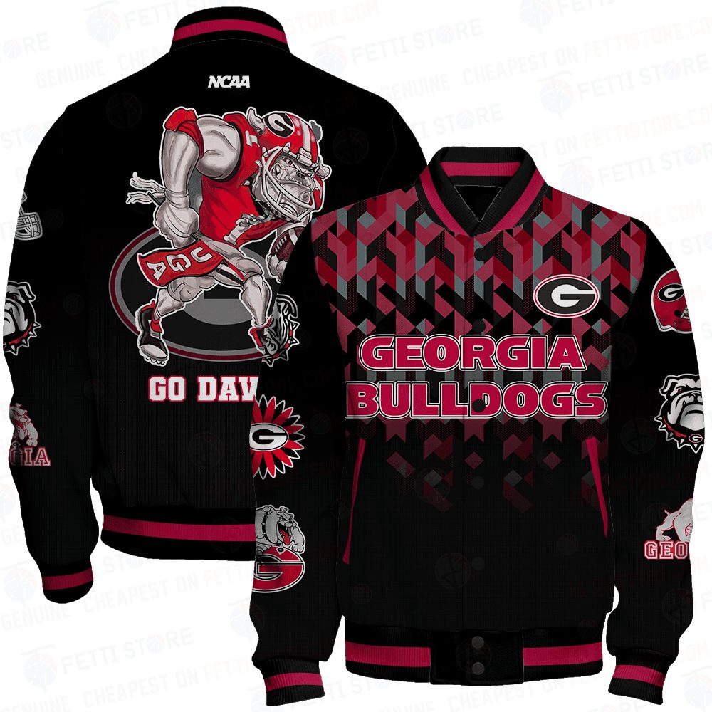 georgia bulldogs ncaa division football baseball varsity jacket baseball jacket all over print stm v2 j1azn