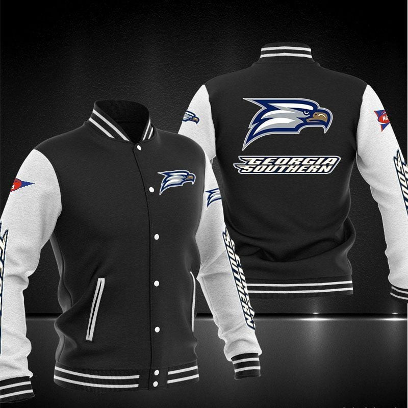 georgia southern eagles ncaa team name and logo baseball varsity jacket baseball jacket all over print ujj1f