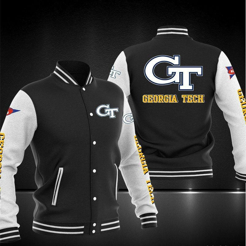 georgia tech yellow jackets ncaa baseball varsity jacket baseball jacket all over print jsk6r