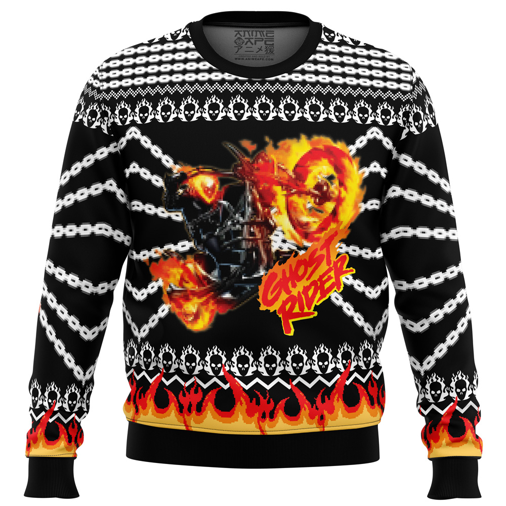 ghost Ugly Christmas Sweater front mockup