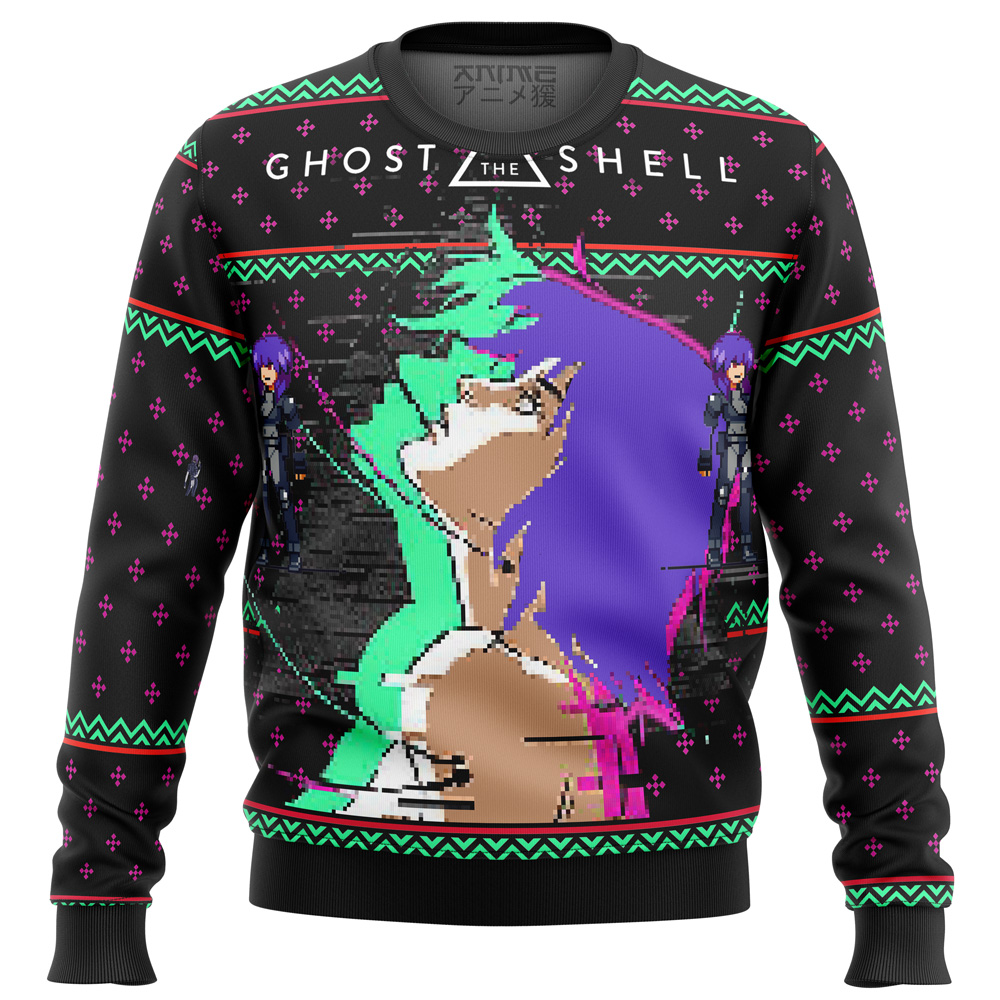 ghost in the shell major ugly christmas sweater easj9