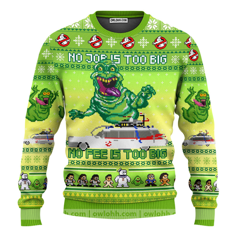 ghostbusters slimer sweater ugly christmas sweaters owl ohh qt98l