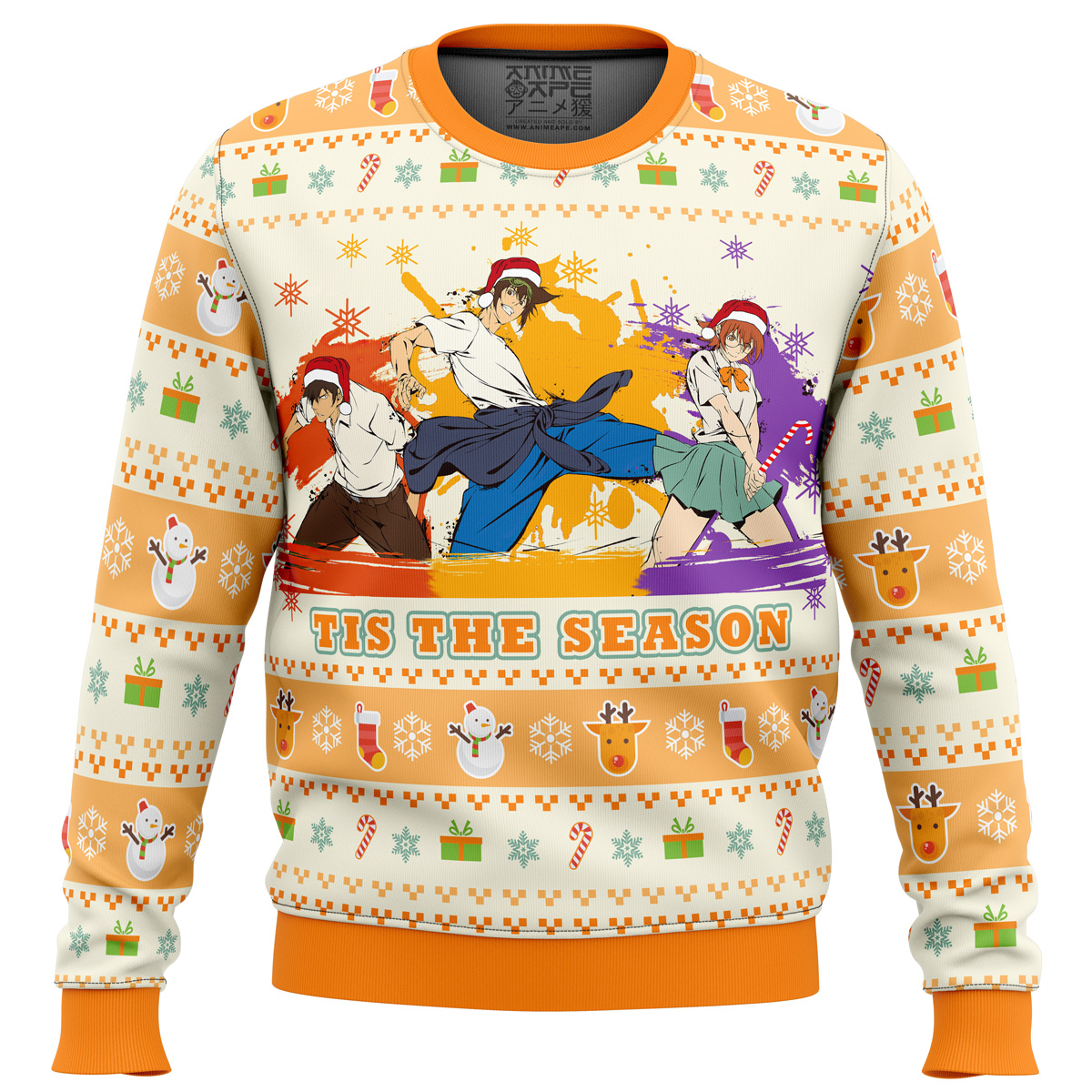 god of high school tis the season ugly christmas sweater rmj02