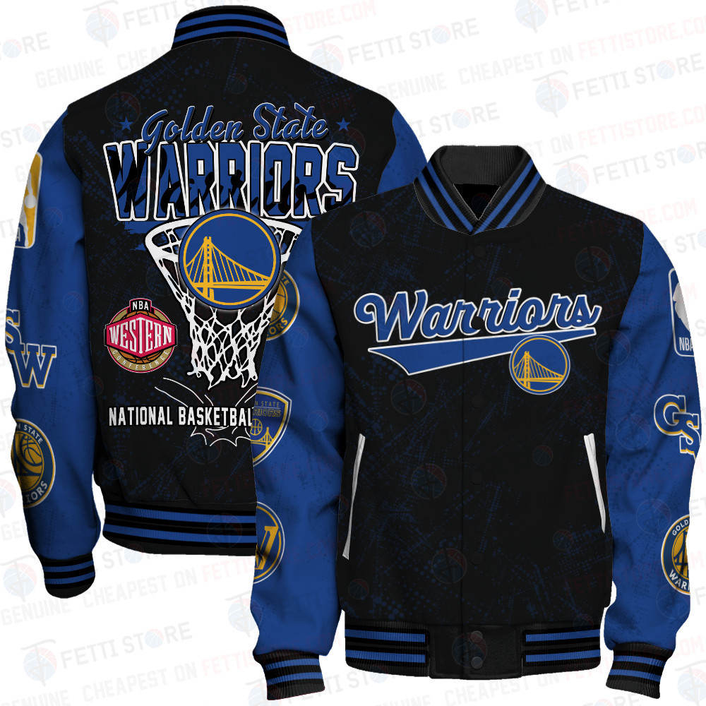 golden state warriors nba baseball varsity jacket baseball jacket all over print sfat v20 0veoh