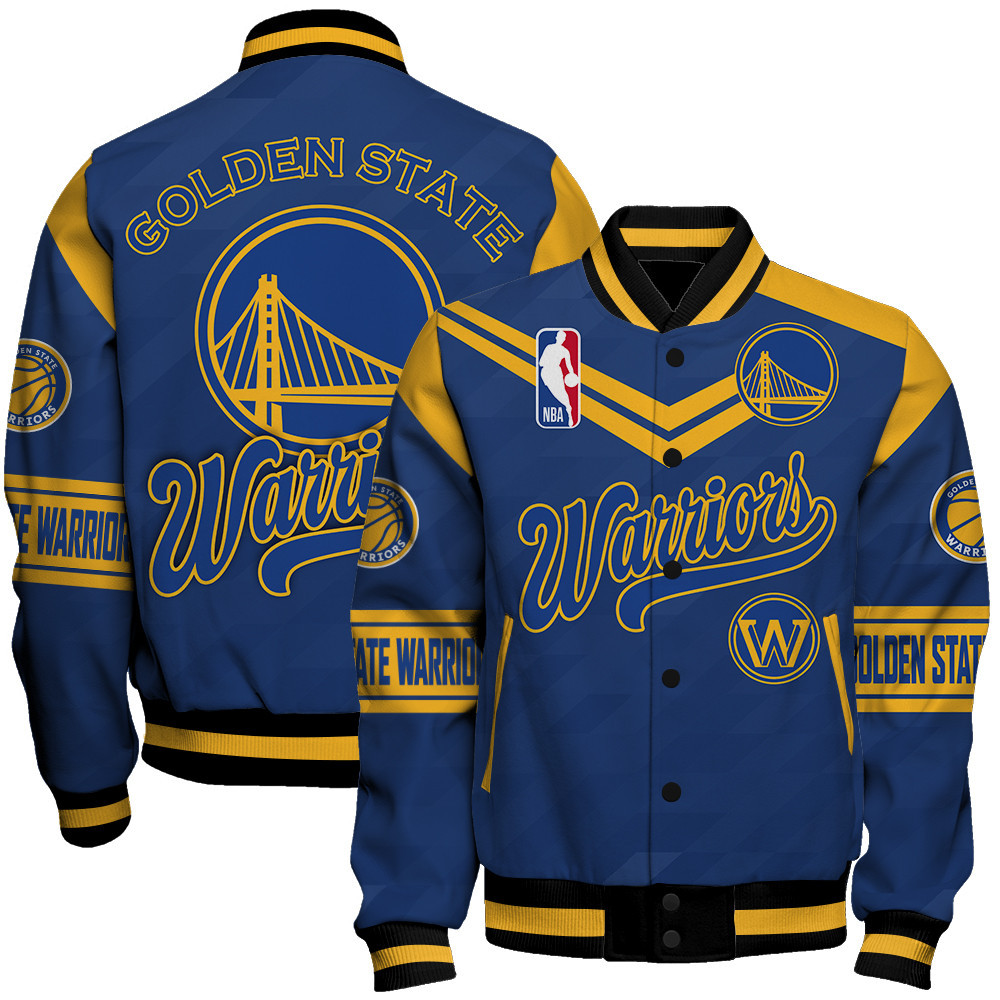 golden state warriors nba baseball varsity jacket baseball jacket all over print sfat v9 faqwu