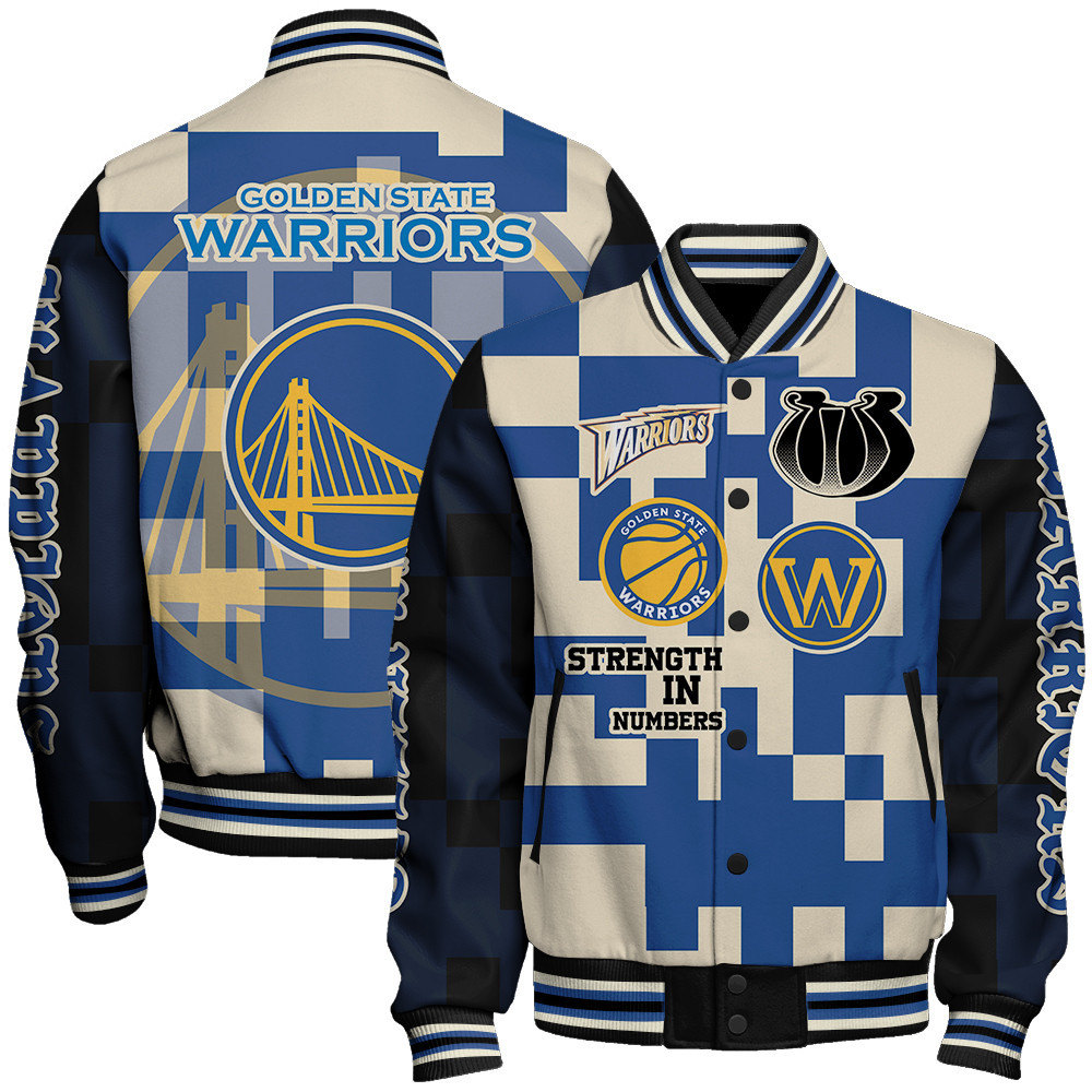 golden state warriors nba baseball varsity jacket baseball jacket all over print stm v22 okjkq