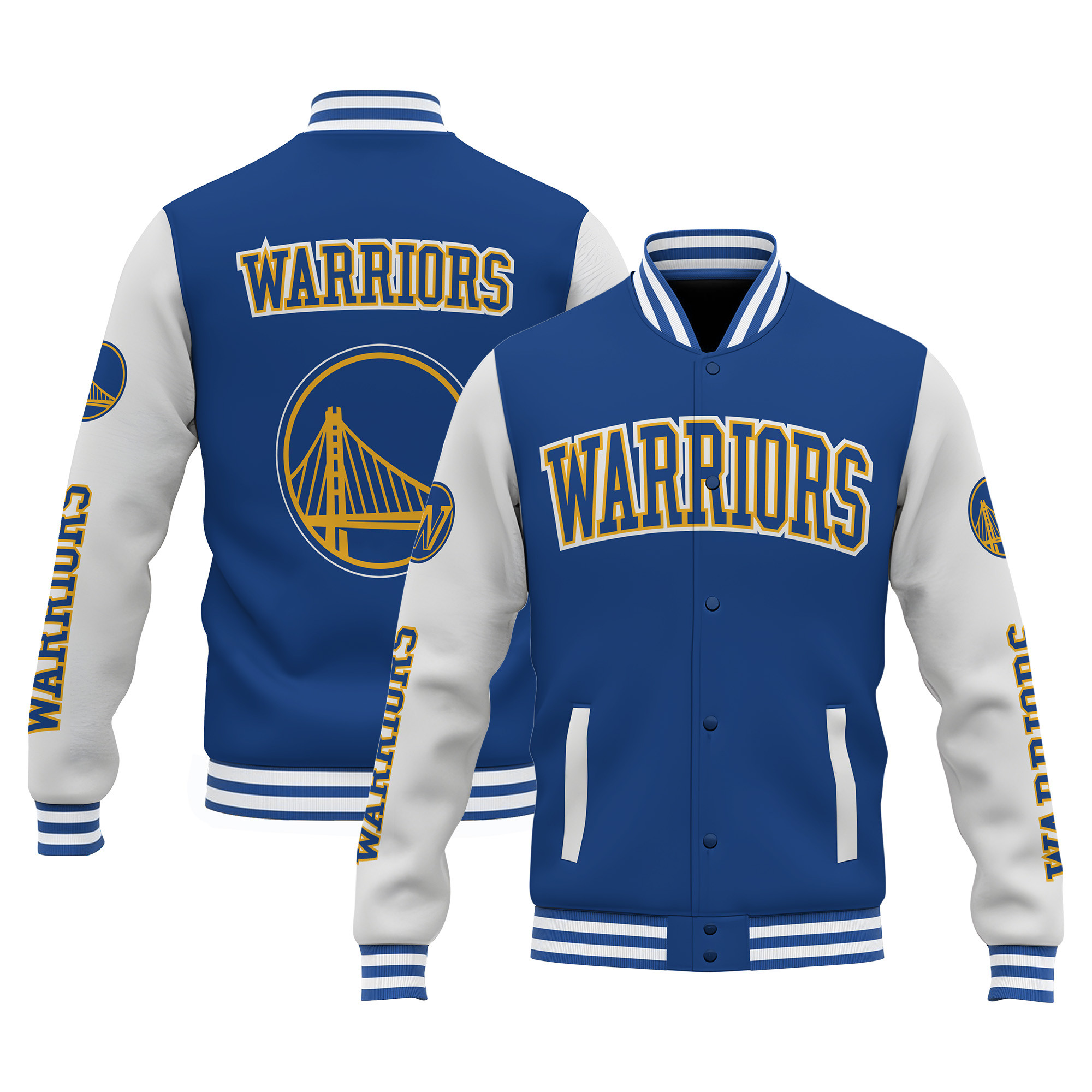 golden state warriors special design 3d unisex baseball varsity jacket baseball jacket all over print v1 f9hrb