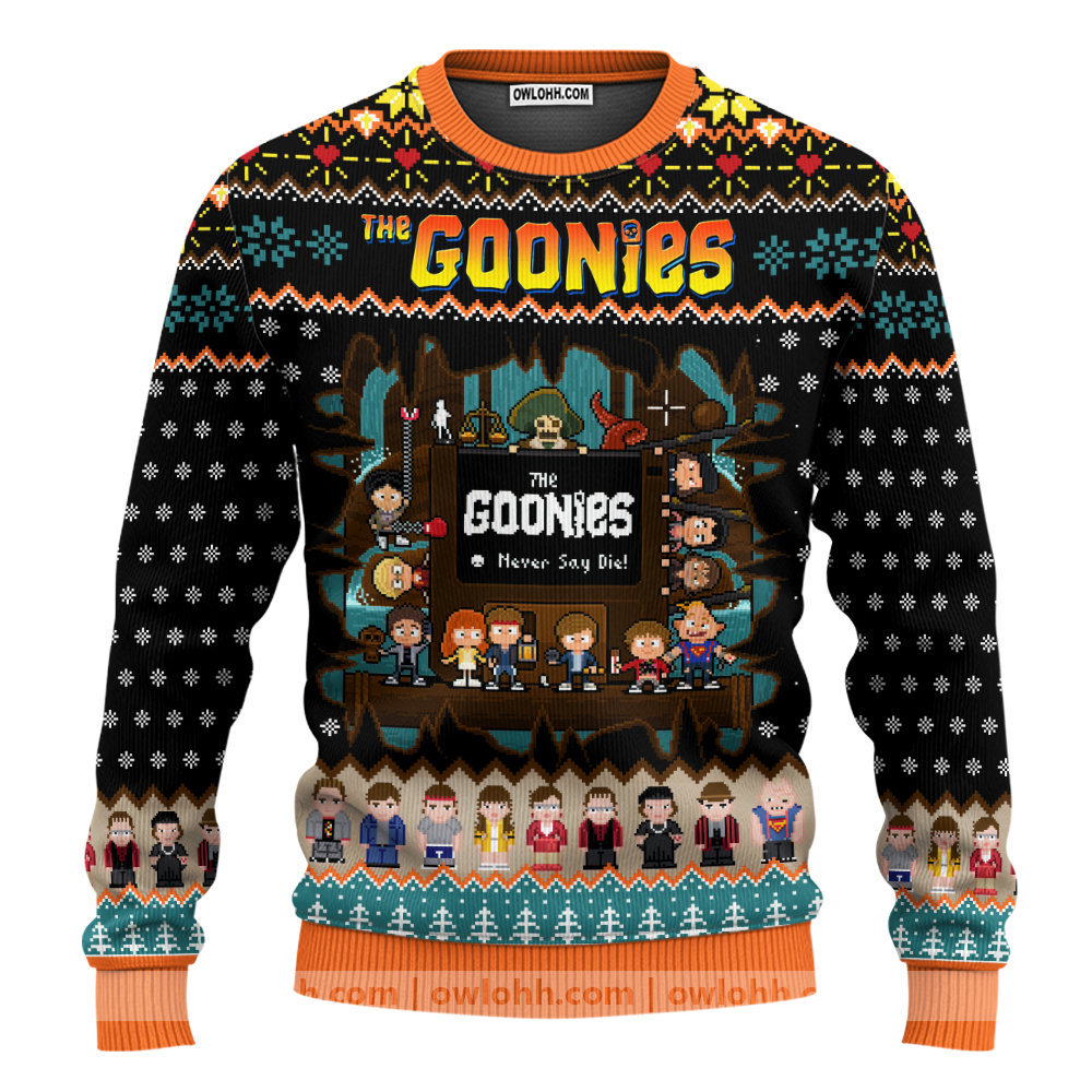 goonies 1985 movie sweater ugly christmas sweaters owl ohh hl0hn