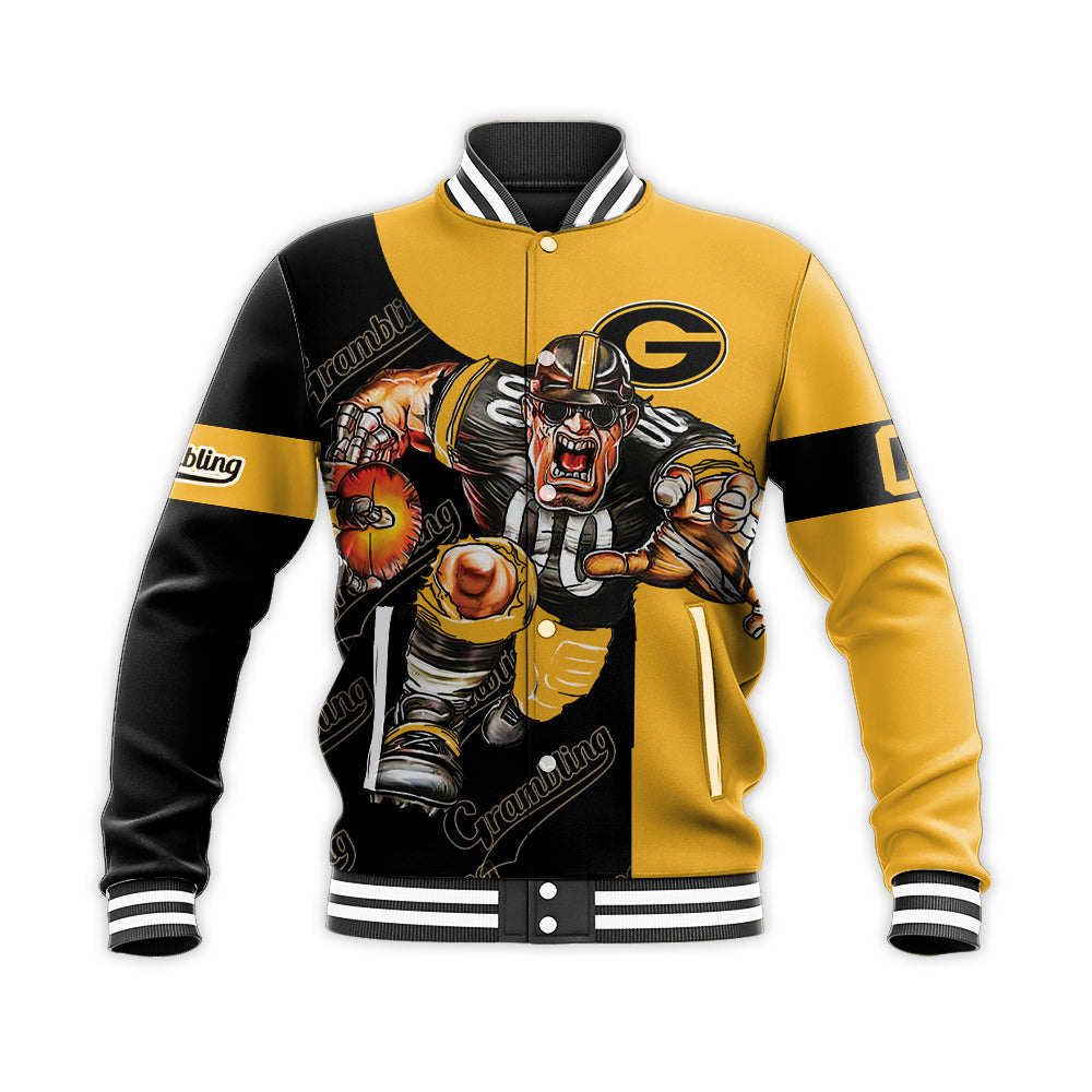 grambling state tigers baseball jacket button up zipper hooded all over print football go on gift for fans ncaa usczb