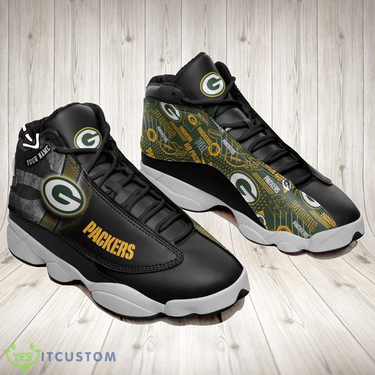 green bay packers football team air jordan 13 custom name sneaker best gift for fans