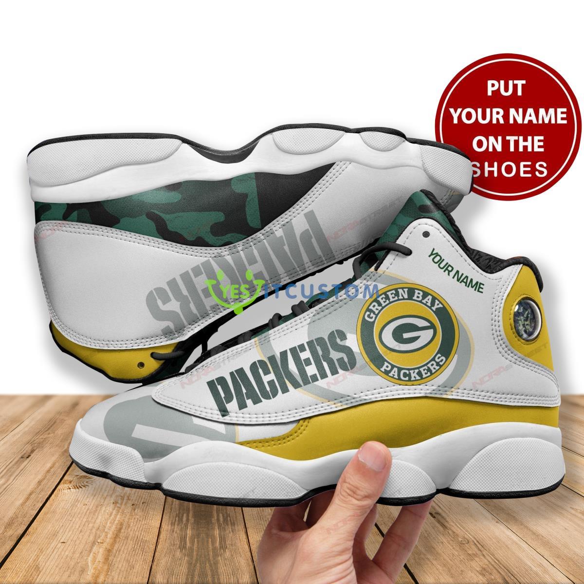 green bay packers football team best custom name air jordan 13 shoes for fans