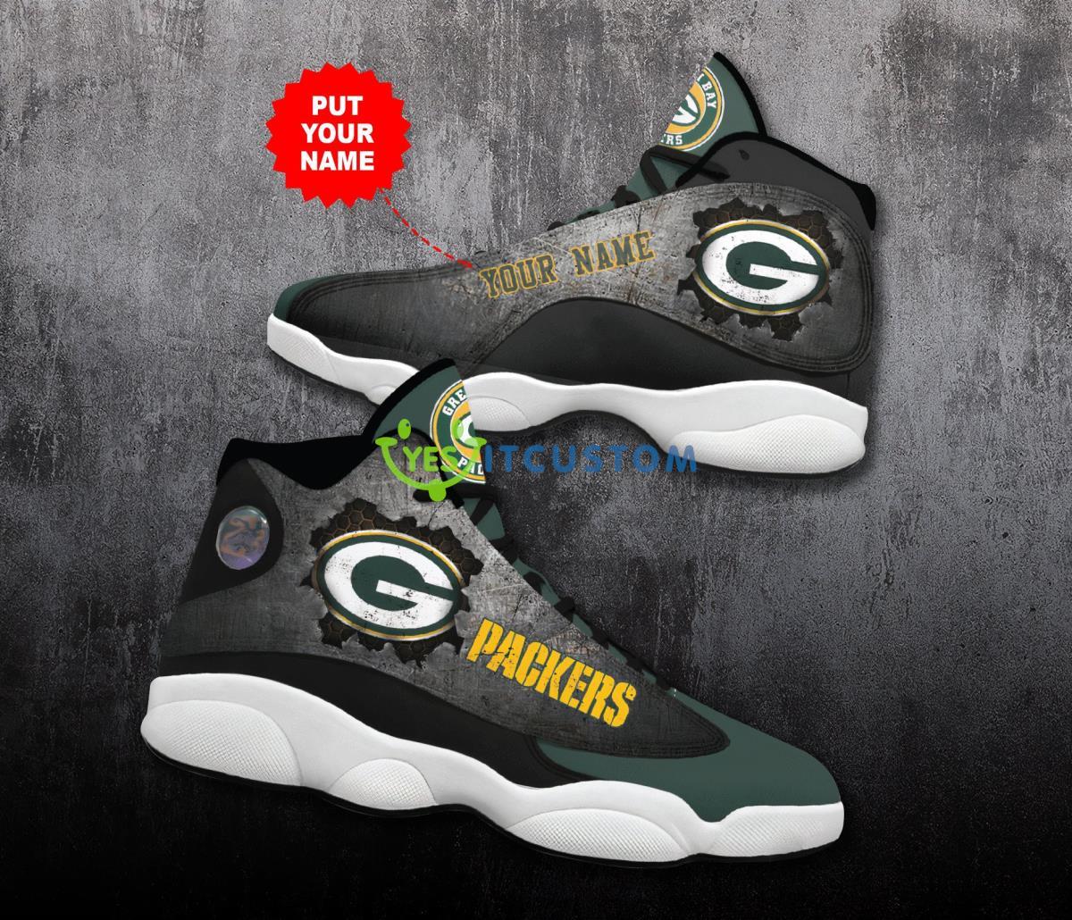 green bay packers football team best custom name air jordan 13 shoes