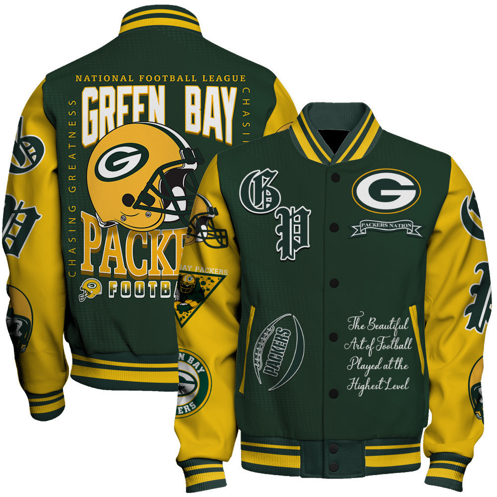 green bay packers nfl 2024 national football conference unisex baseball varsity jacket baseball jacket all over print v3 gh417