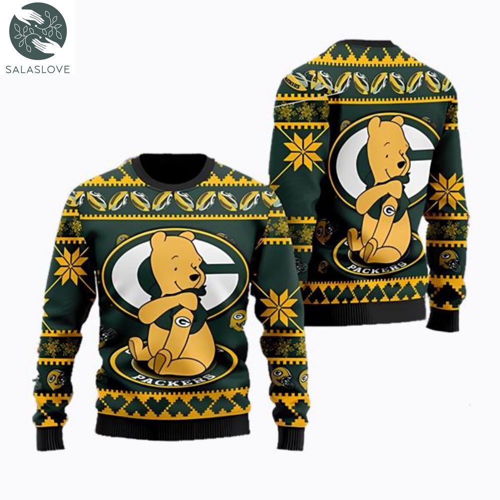 green bay packers nfl american football team logo cute winnie the pooh aop sweater ht131011 1 runz06