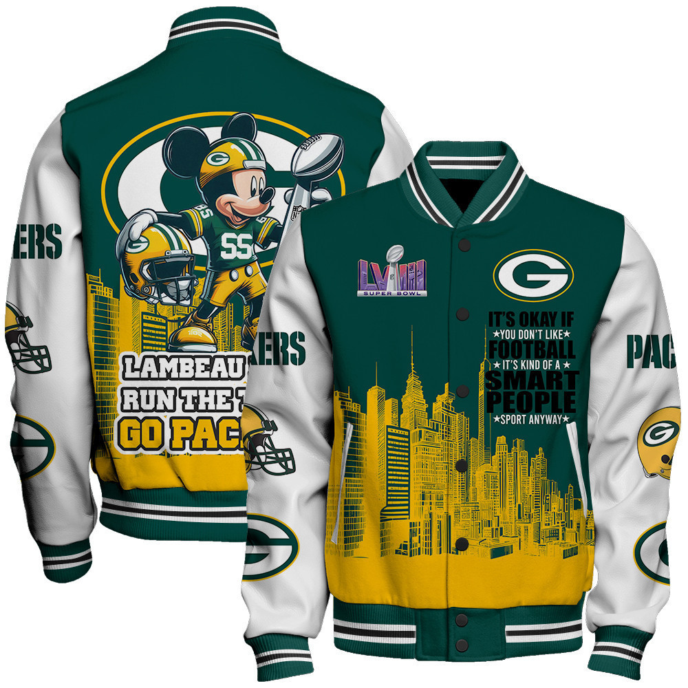 green bay packers nfl baseball varsity jacket baseball jacket all over print stm v5 nkahp