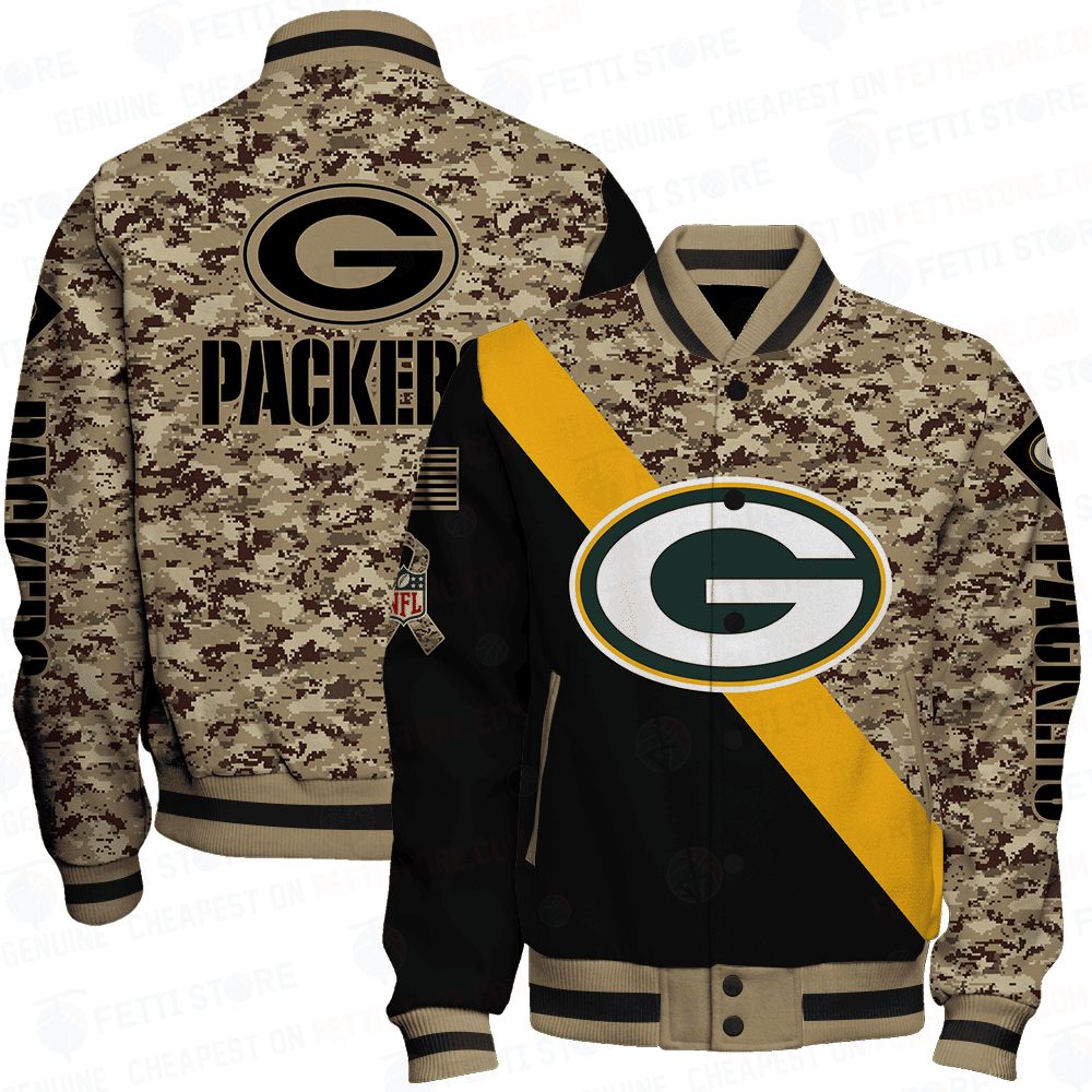 green bay packers nfl baseball varsity jacket baseball jacket all over print v1 m19sk