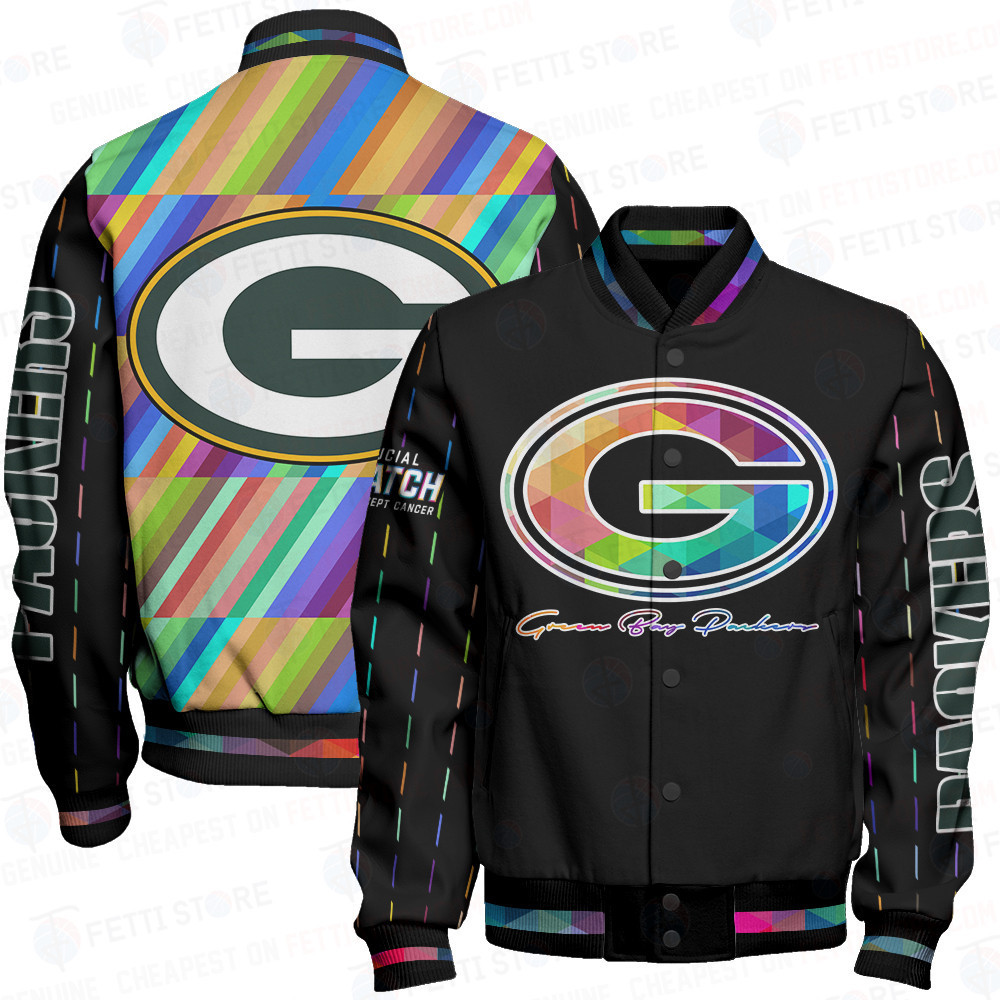 green bay packers nfl baseball varsity jacket baseball jacket all over print v2 snngd