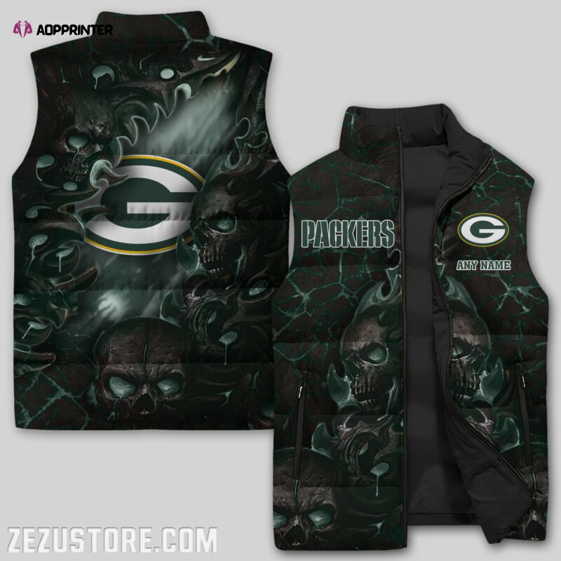 green bay packers nfl sleeveless puffer jacket custom for fans gifts 6