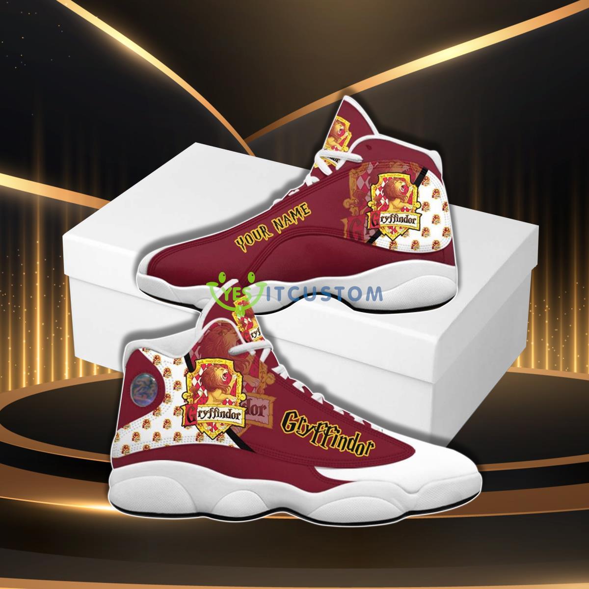 gryffindor custom name air jordan 13 sneaker