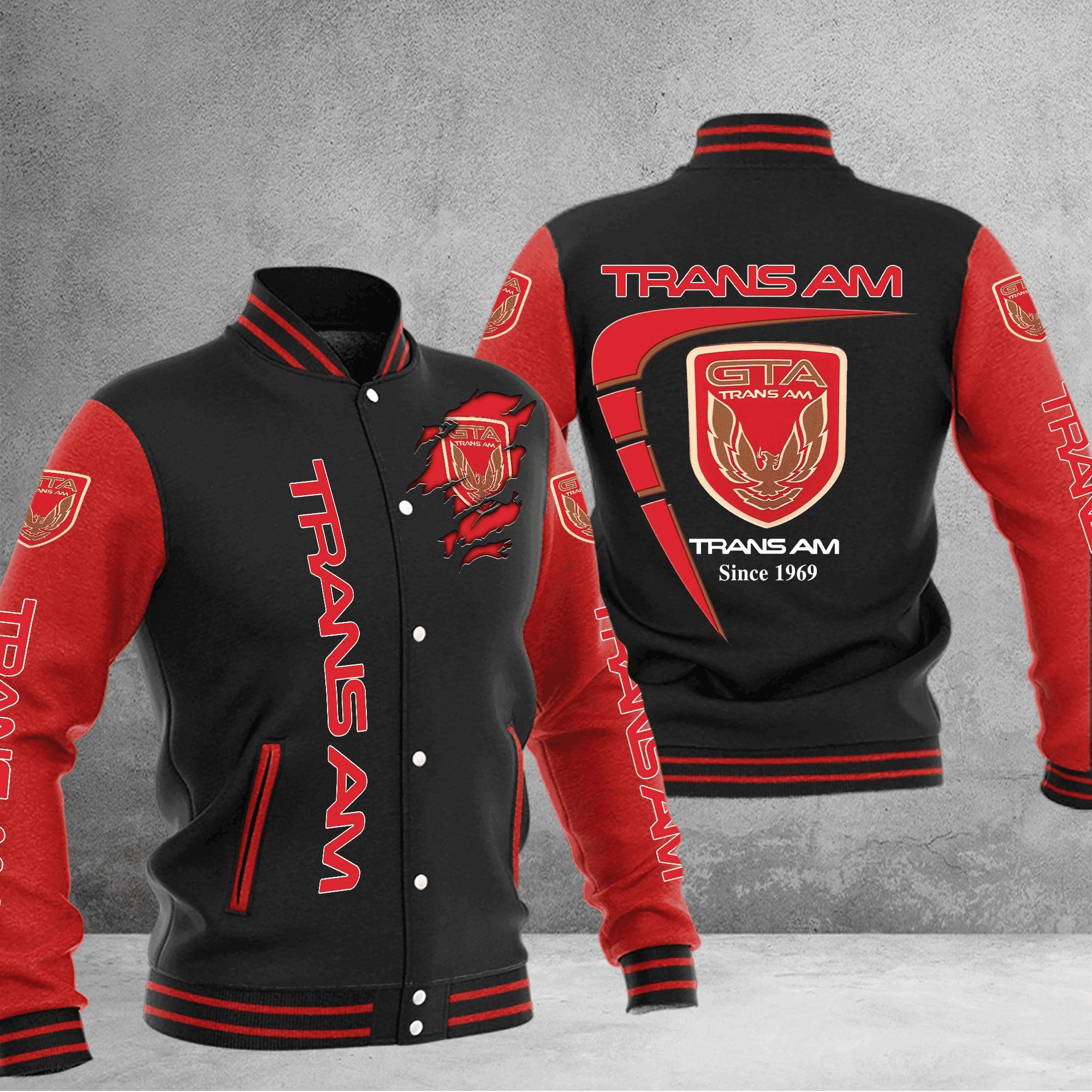 gta trans am baseball varsity jacket baseball jacket all over print tzjtj