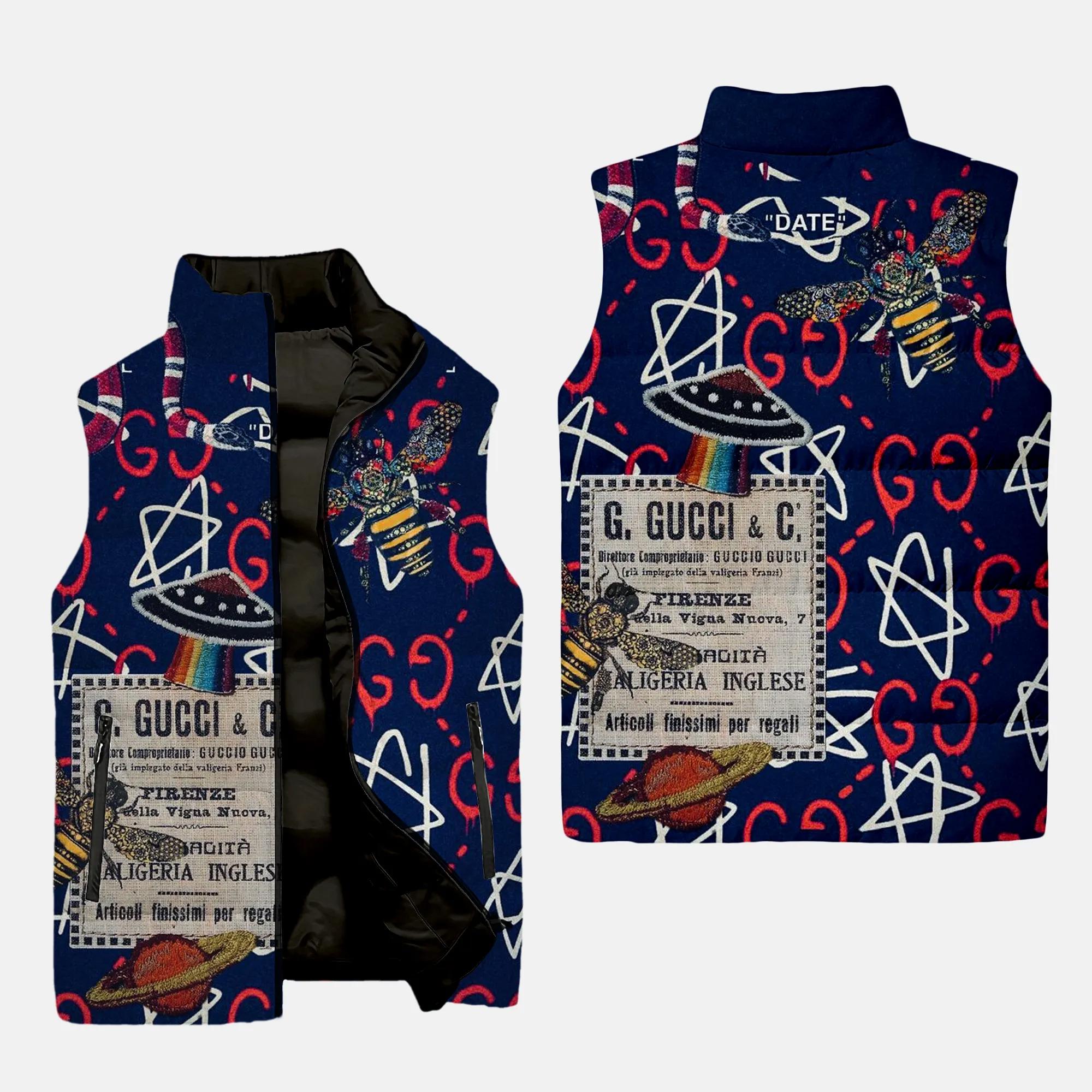 gucci star luxury brand 3d sleeveless puffer jacket 20240110053347672