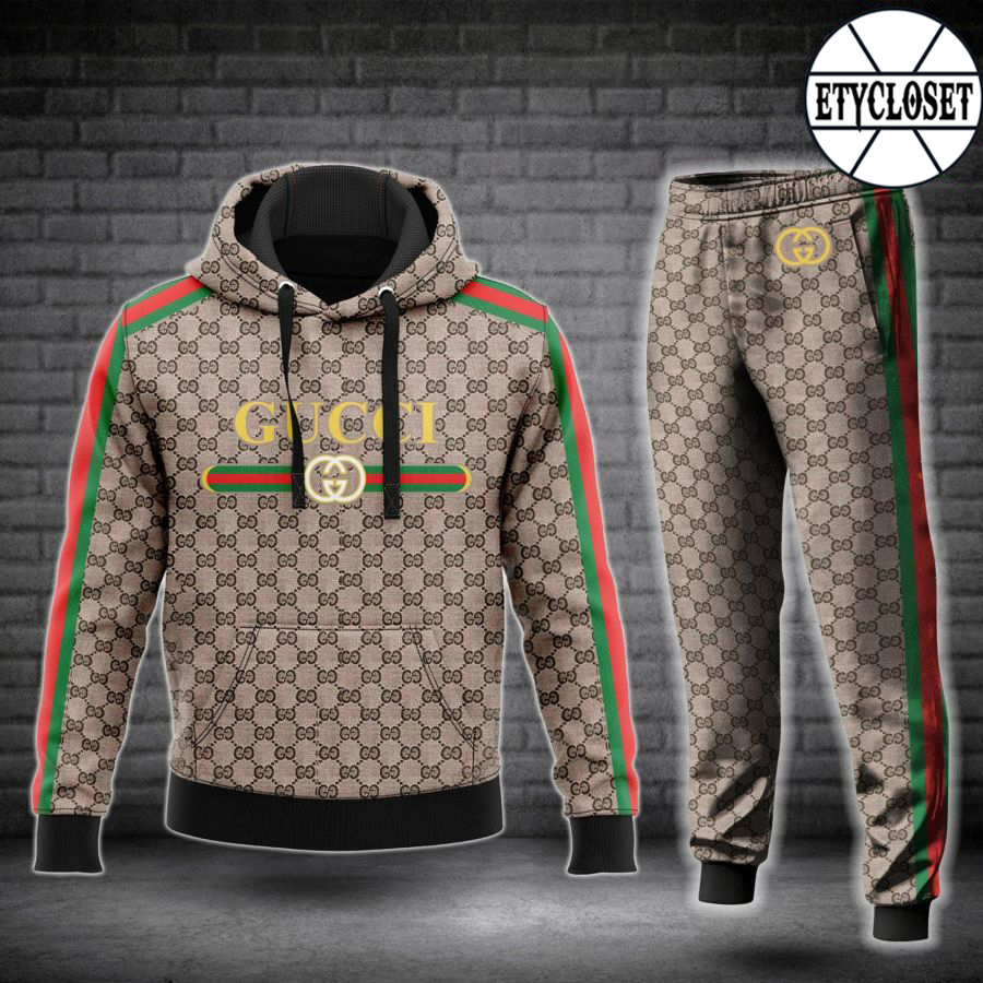 gucci stripe hoodie sweatpants pants luxury brand clothing clothes type 72 hoodie outfit ideals for men and women 20231207094815062