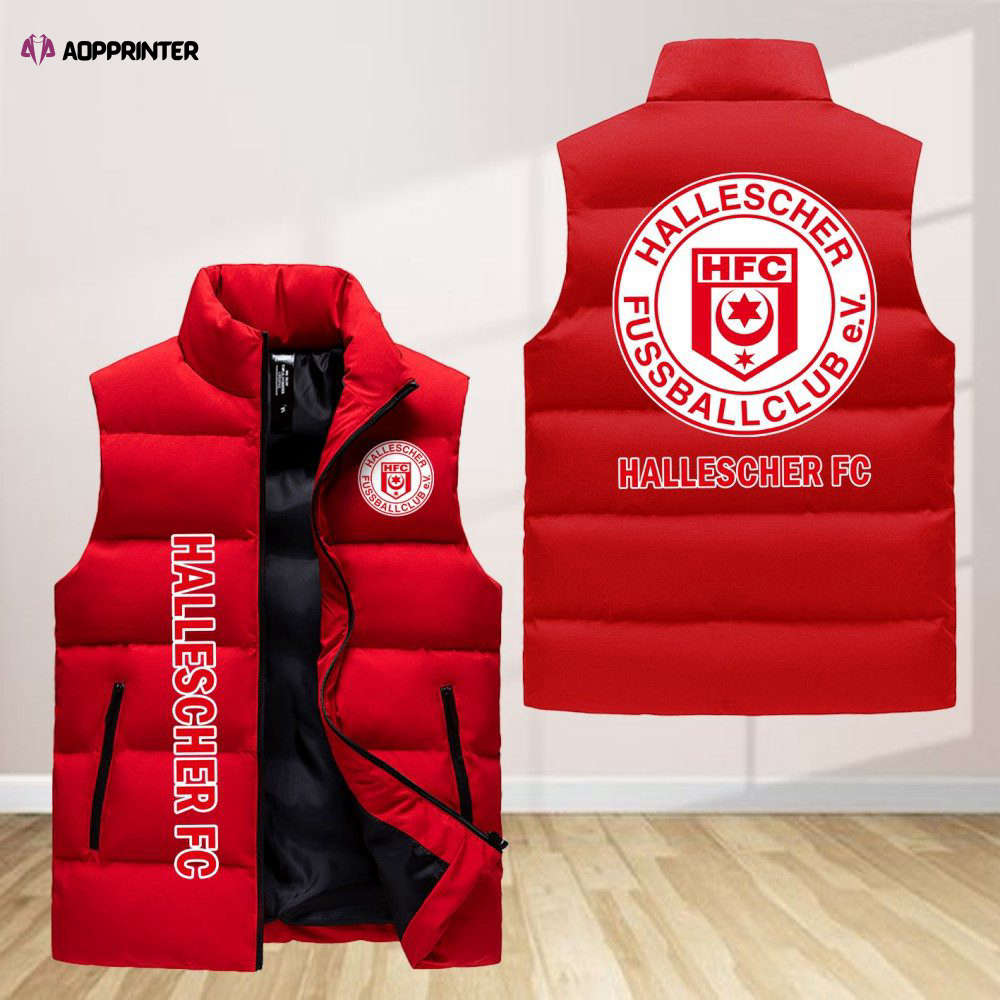 hallescher fc sleeveless puffer jacket custom for fans spj0065