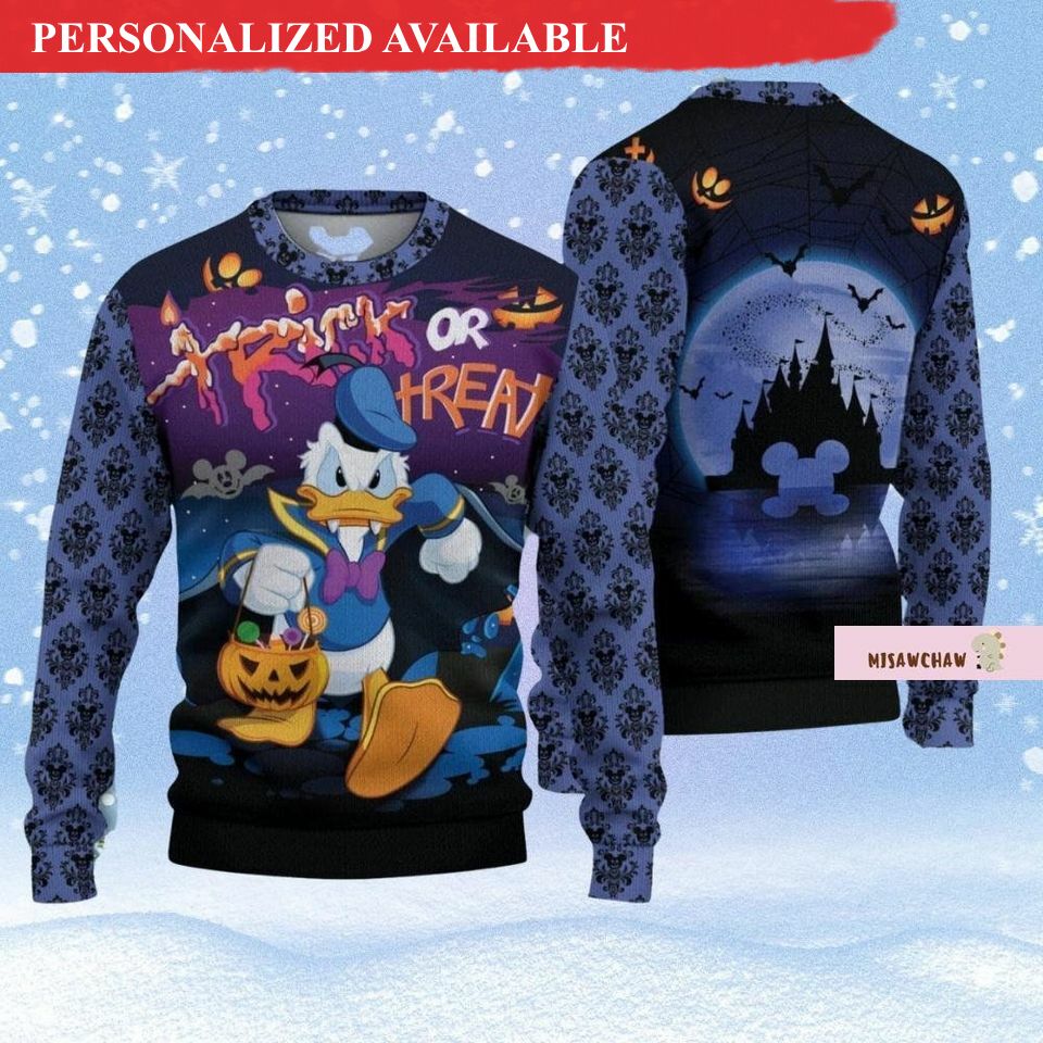 halloween donald duck sweatshirt donald duck ugly sweater 7483