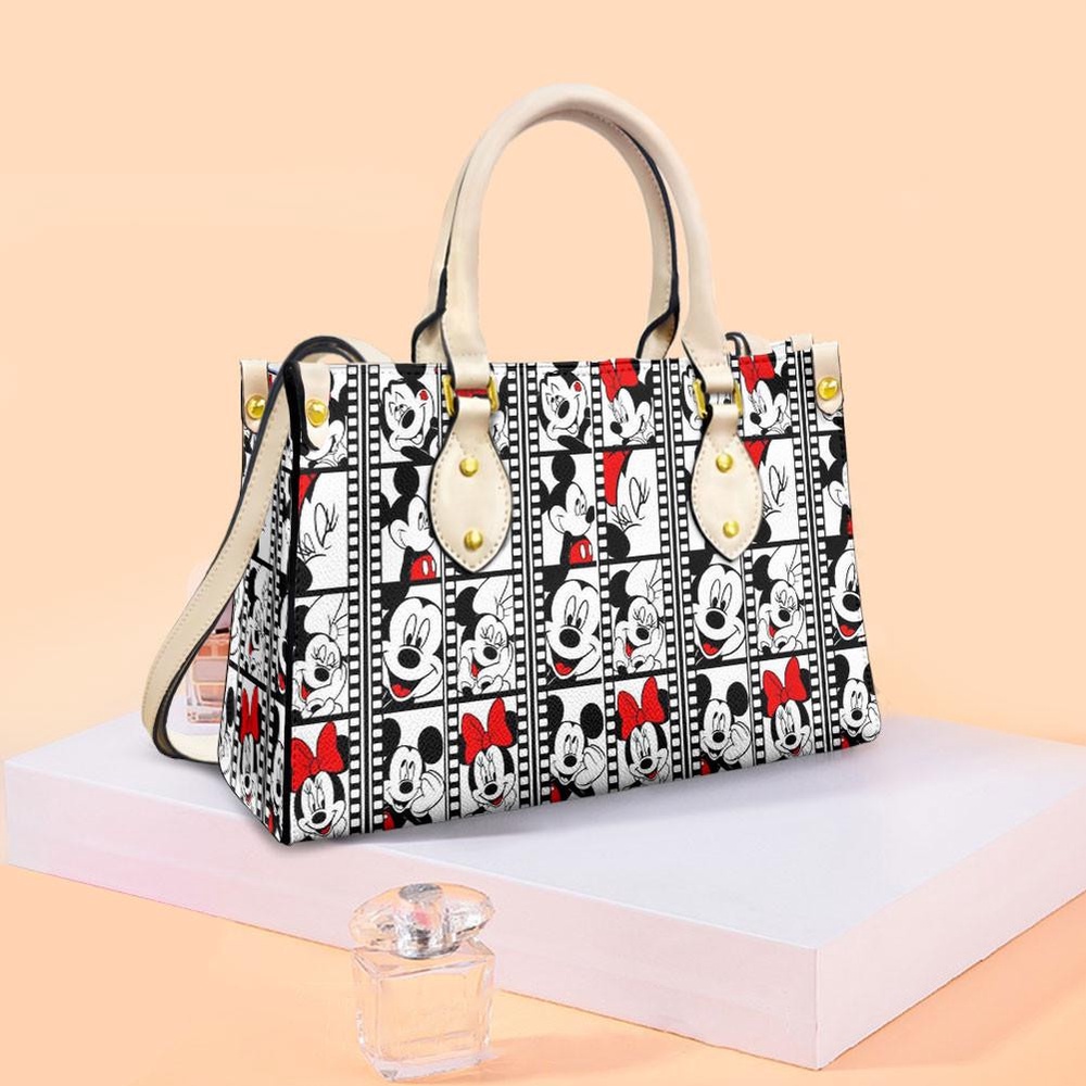 happy valentines day sweet love of mickey couple kiss love cartoon disney lady handbag w1fvq