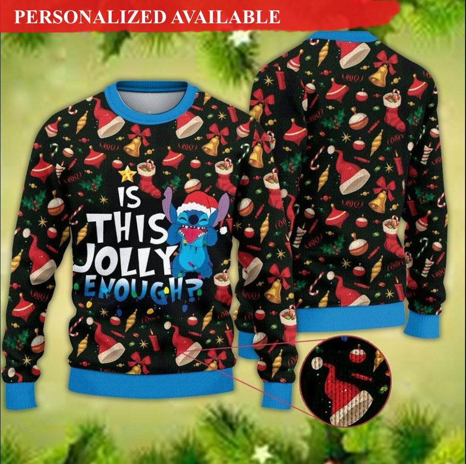 have a holly jolly christmas stitch 3d sweater 5660